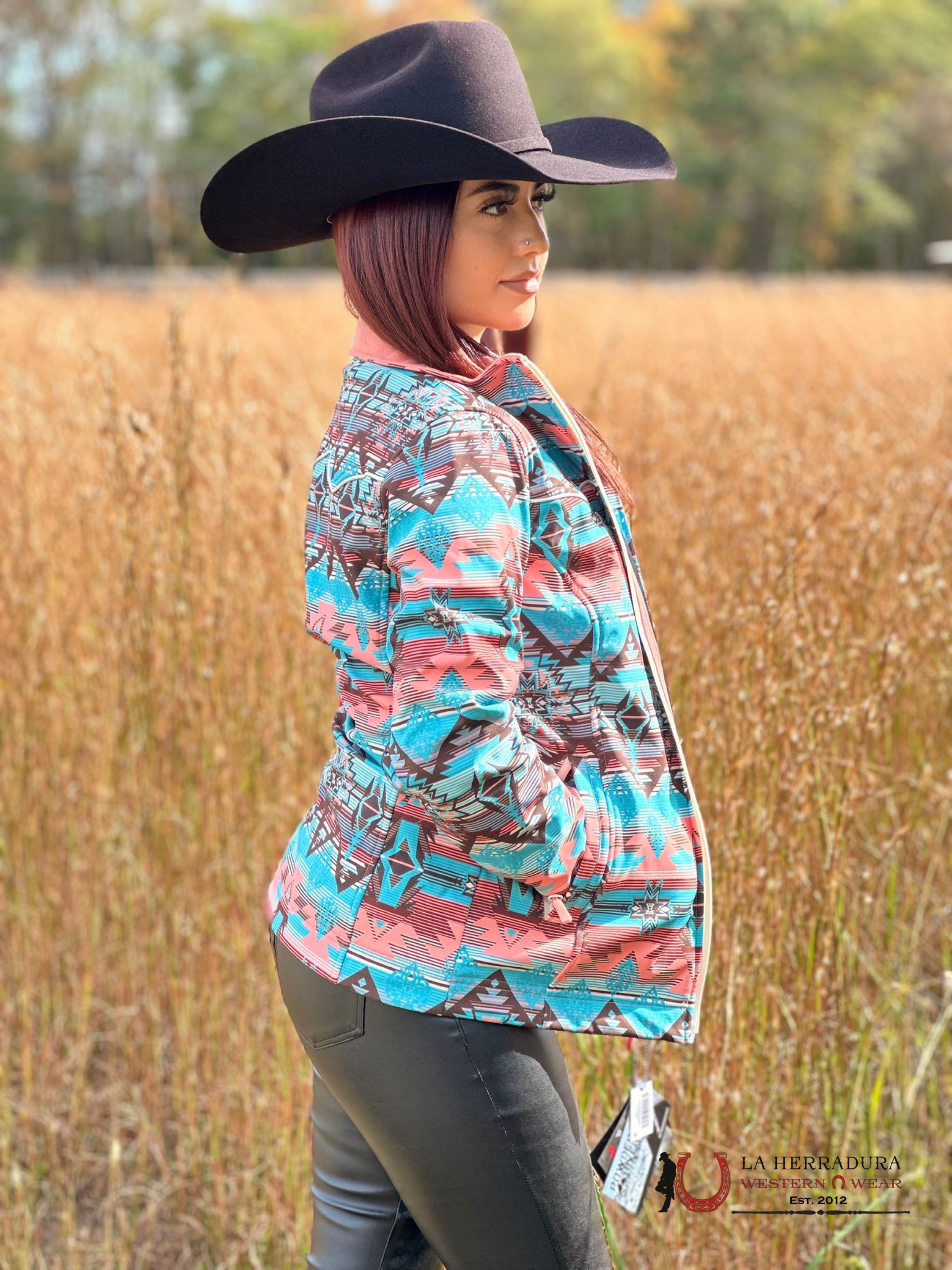 Rock&Roll Womens Panhandle Peach Aztec Softshell Ropa Mujeres