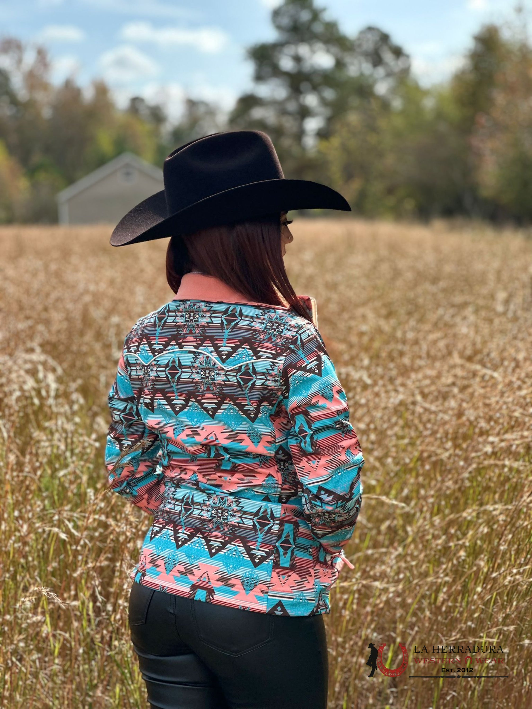 Rock&Roll Womens Panhandle Peach Aztec Softshell Ropa Mujeres