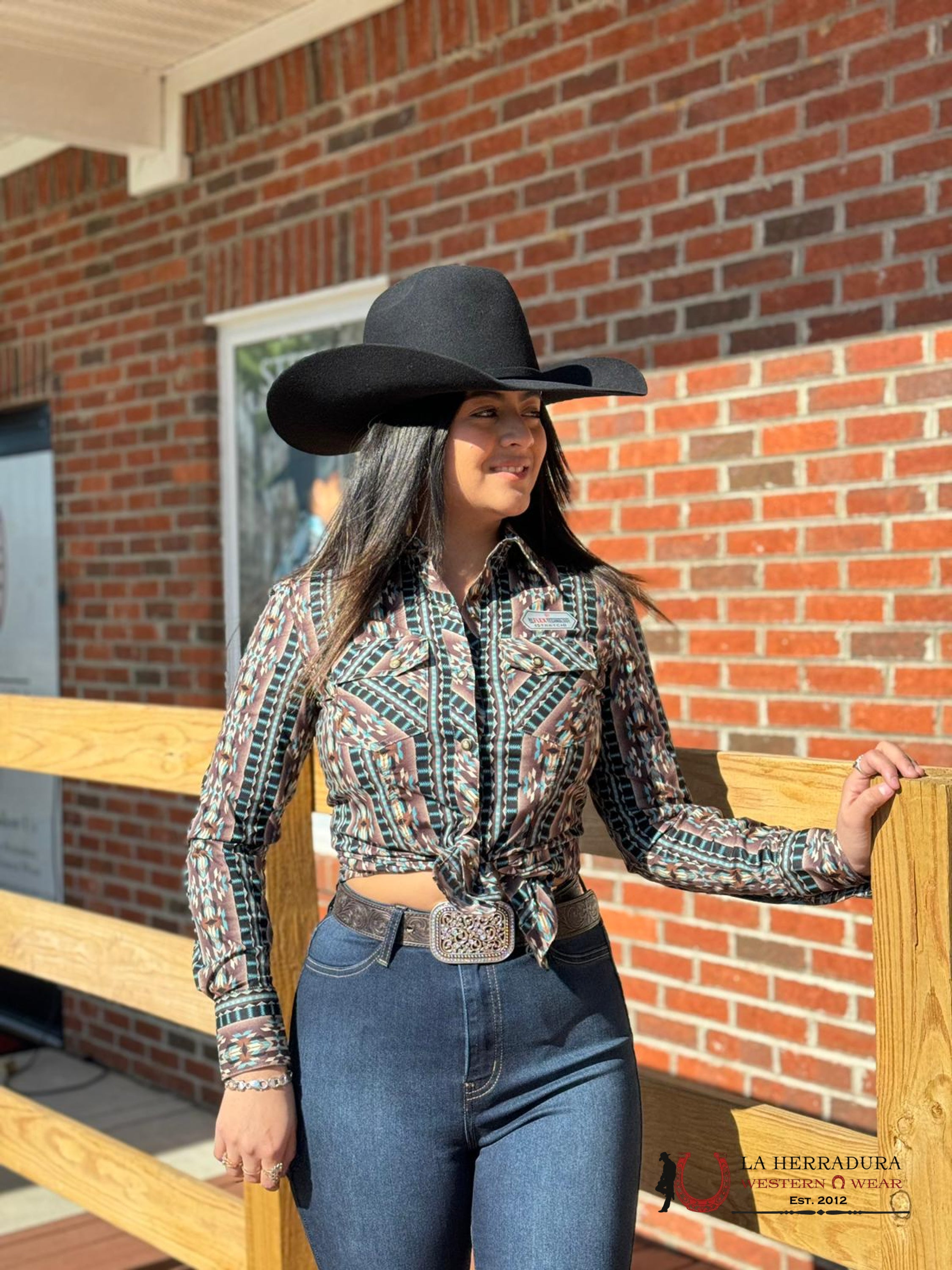 Rock&Roll Womens Teal Shared Core Snap Shirt Ropa Mujeres