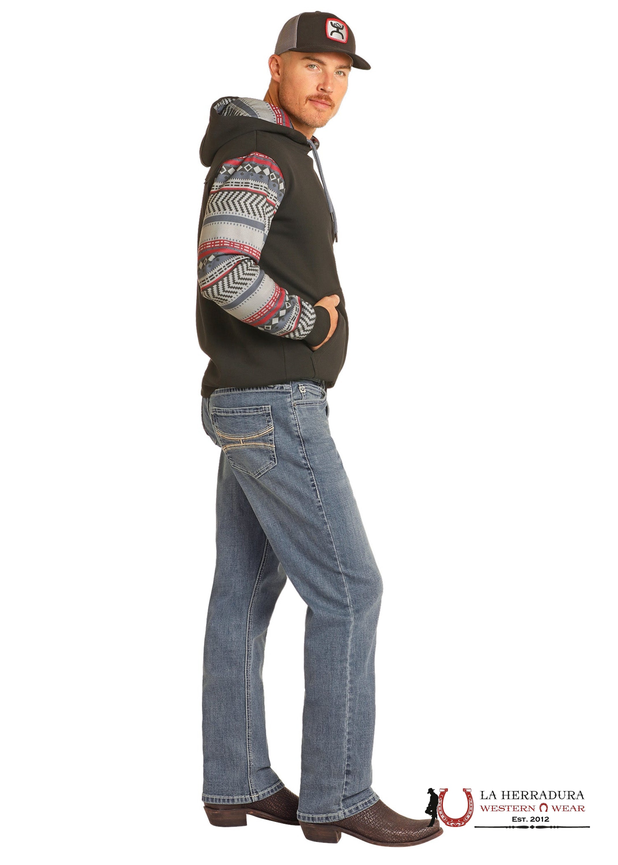 ROCK&ROLL X HOOEY DOUBLE BARREL RELAXED FIT STACKABLE BOOT - HMTBD05034 ROPA HOMBRES