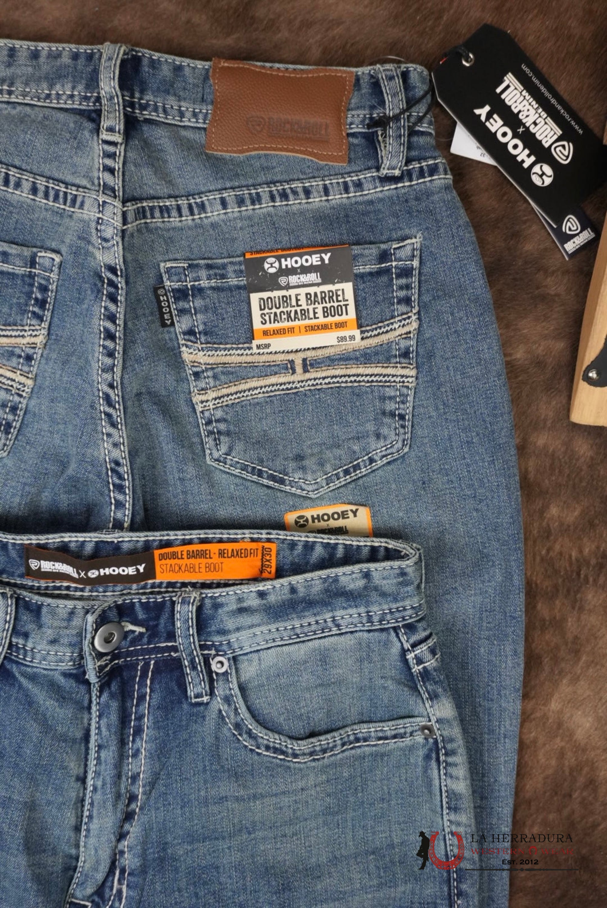 ROCK&ROLL X HOOEY DOUBLE BARREL STACKABLE BOOT - 5034 ROPA HOMBRES