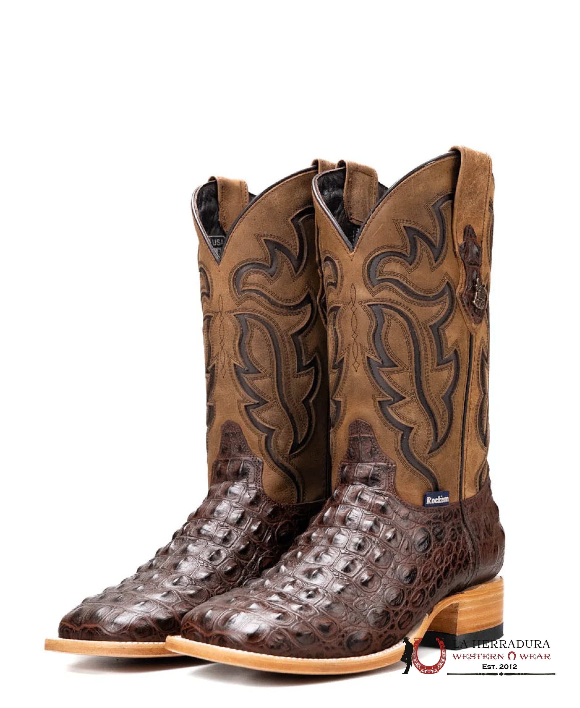 ROCKEM CAFE LOMO DE NILO BRUCE SQ. TOE BOOT BOTAS HOMBRES