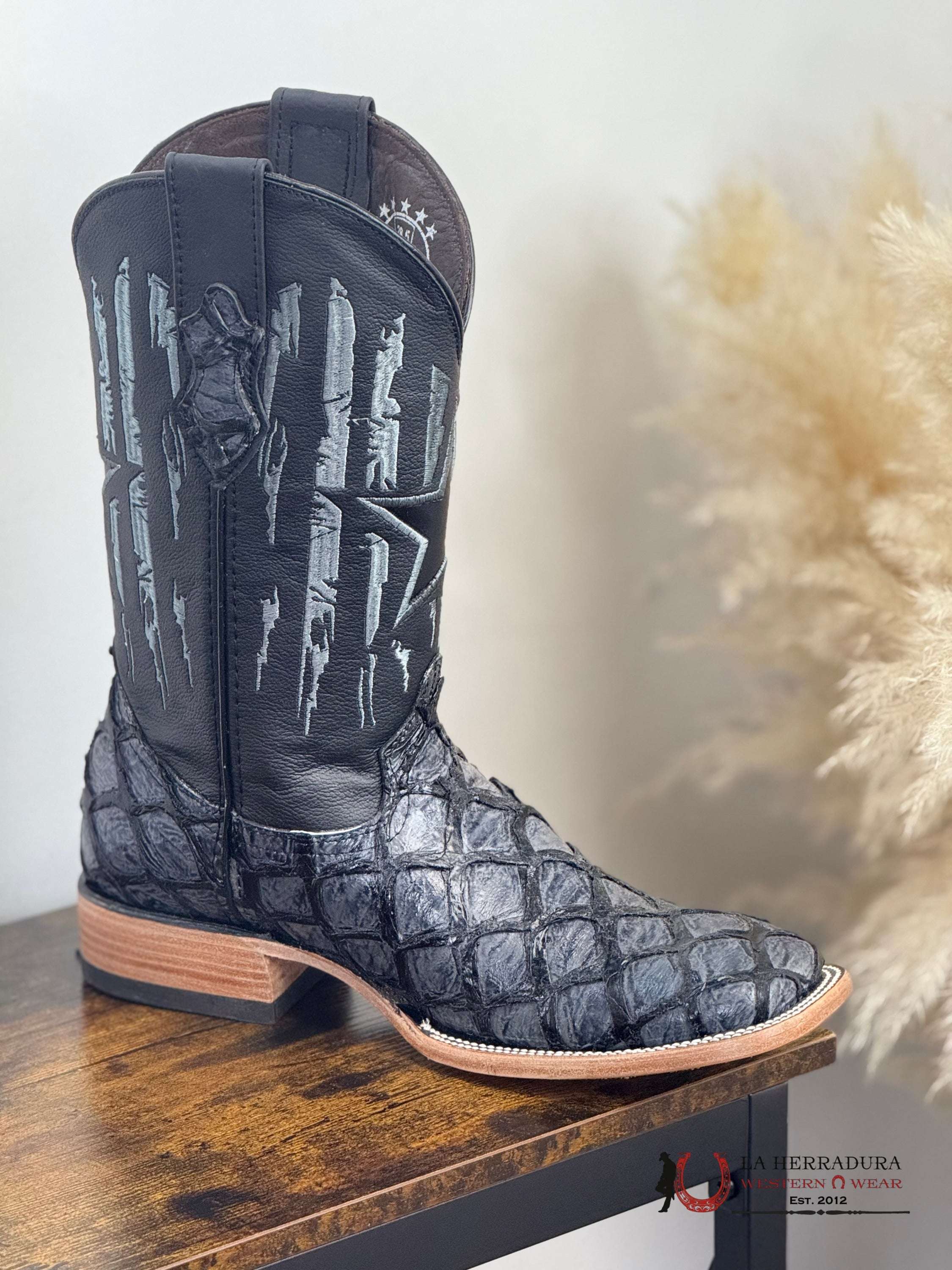 ROCKEM CLON FISH BOOT BLUEISH GREY SQ. TOE BOTAS HOMBRES