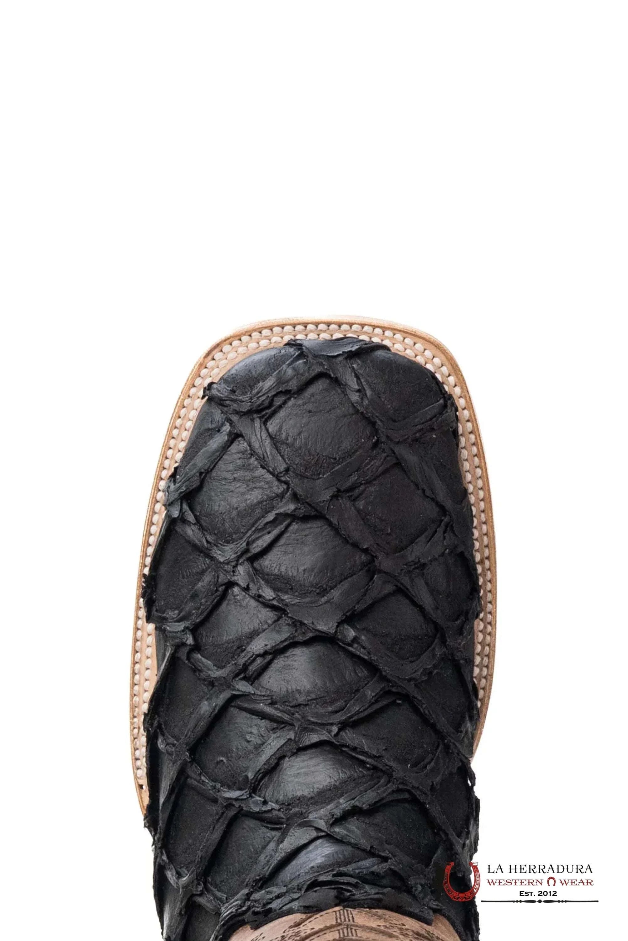 ROCKEM CLON FISH BOOT MATTE BLACK SQ. TOE BOTAS HOMBRES