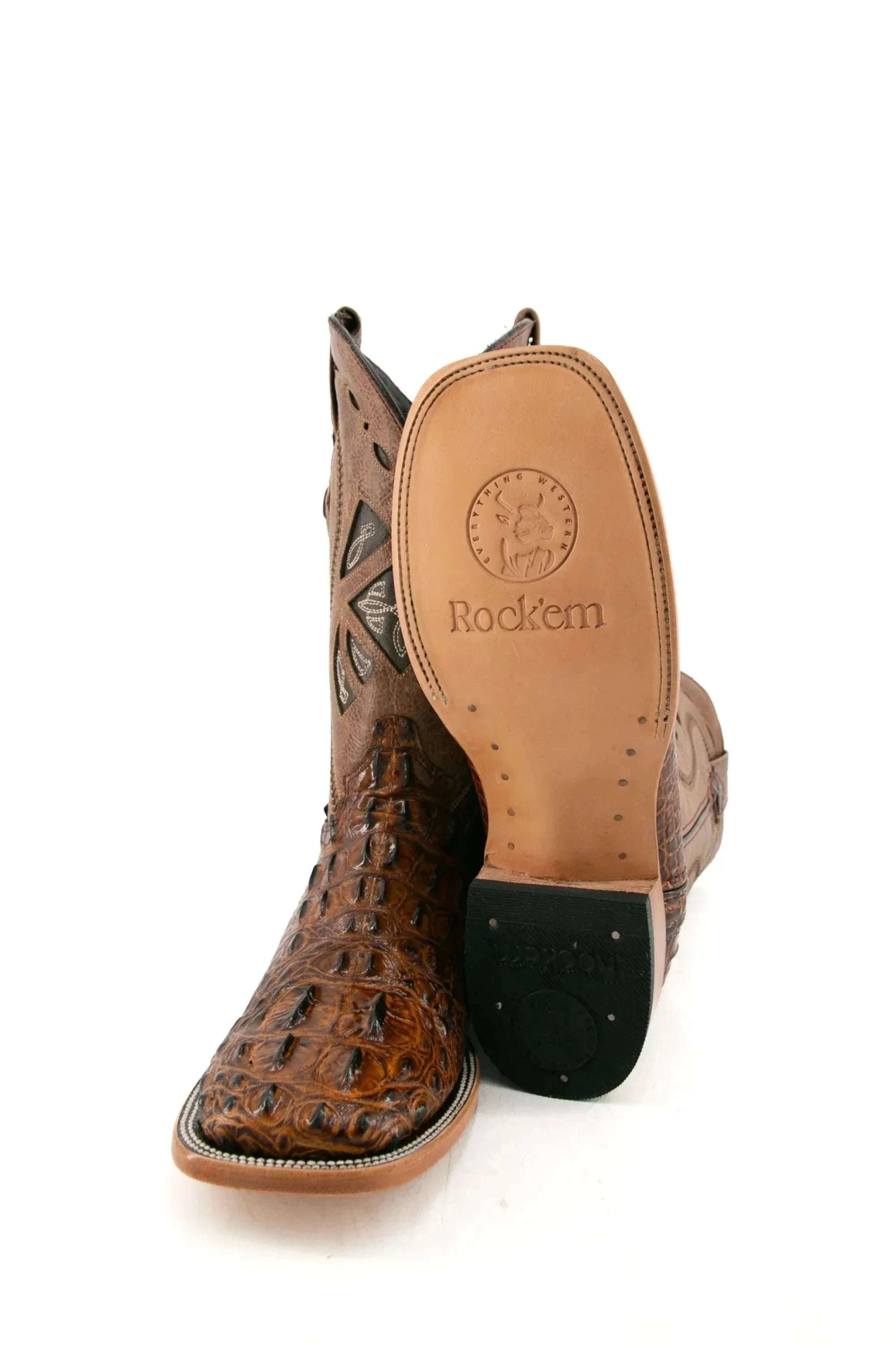 Mens Caiman Nuca Miel Boot Botas Hombres