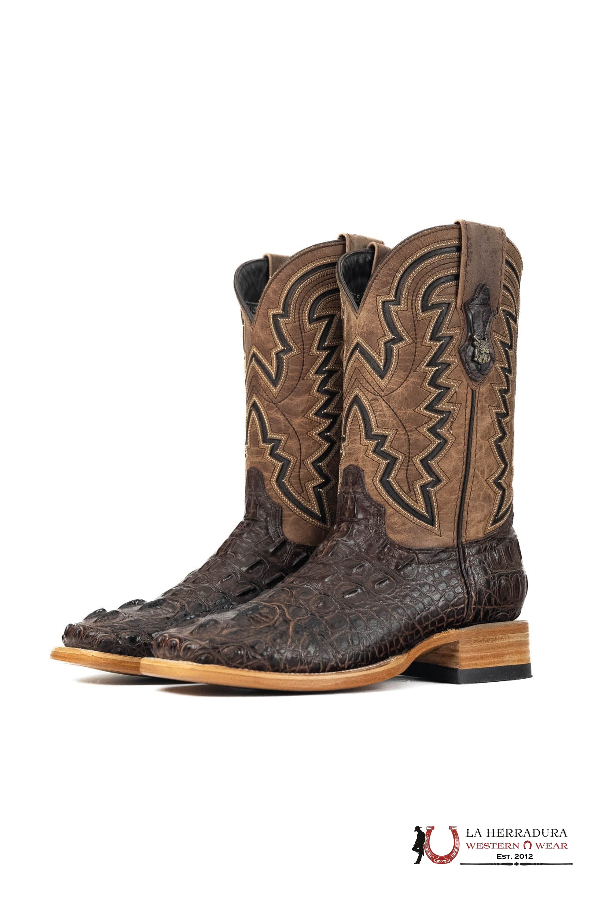 ROCKEM CLON NUCA LIGHT BROWN SQ. TOE BOOT NEW TUBE BOTAS HOMBRES