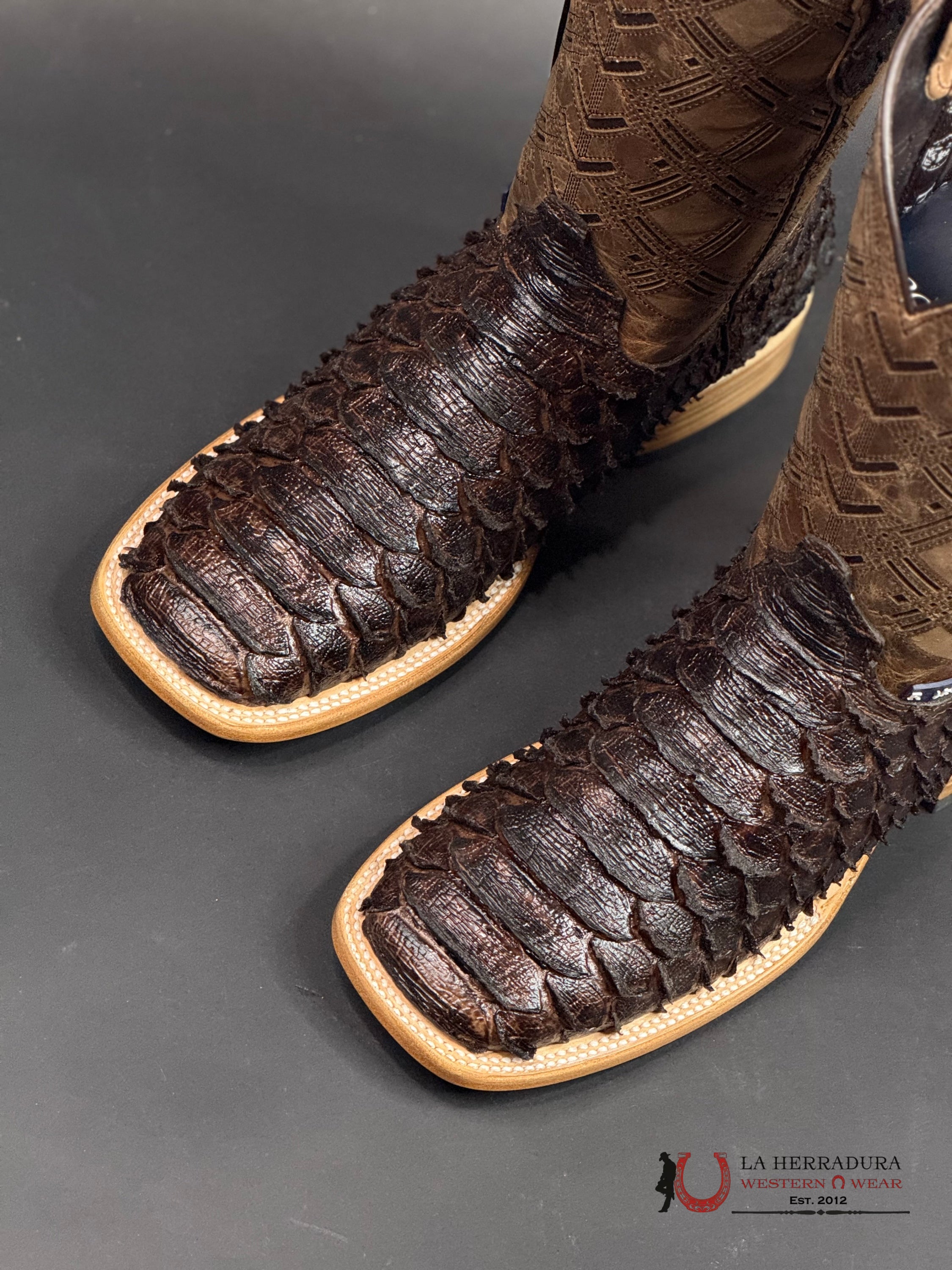 ROCKEM MENS CLON PITÓN MEGA CAFÉ BRILLOSO BOOT BOTAS HOMBRES