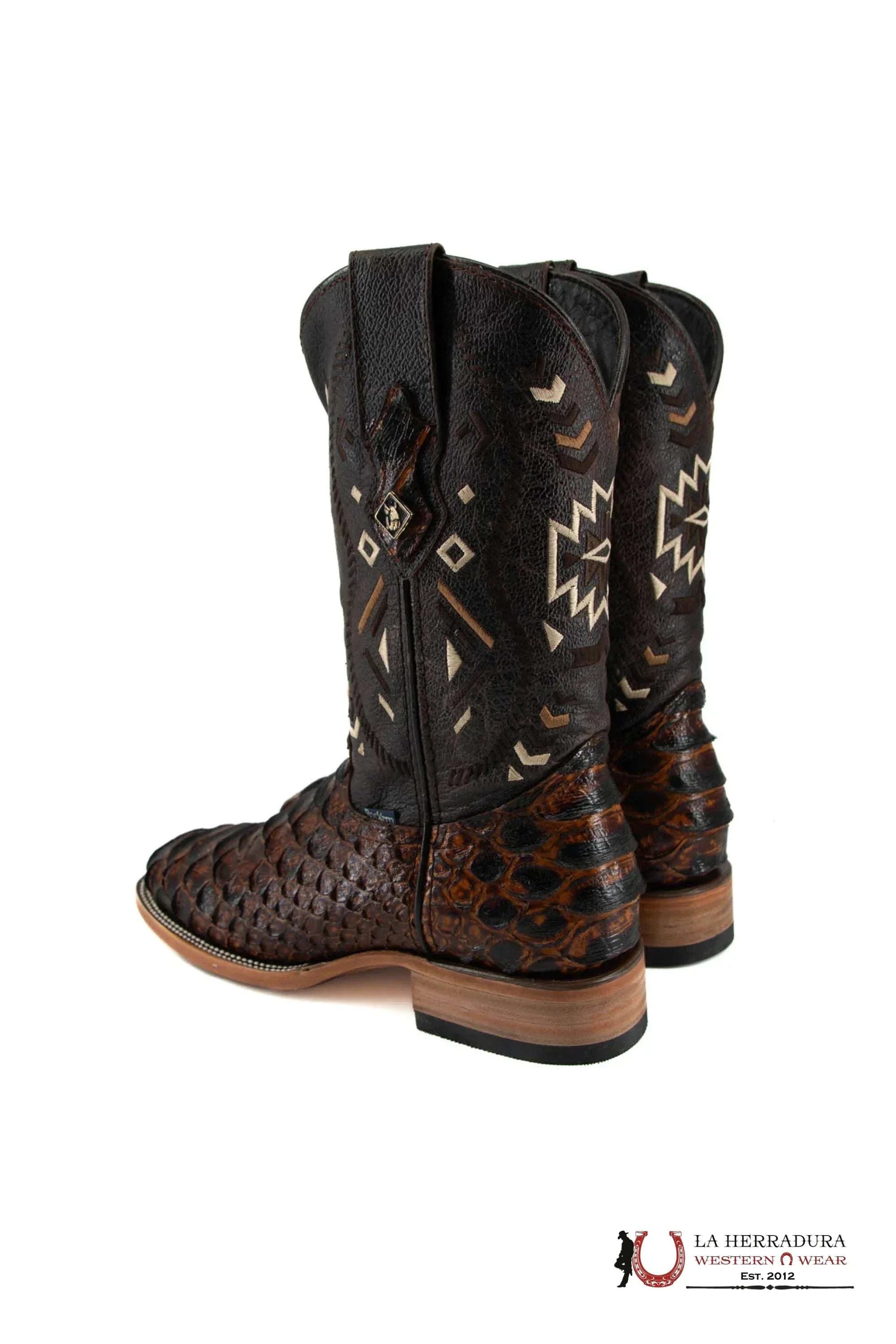Mens Piton Clon Mega Miel Boot Square Toe Botas Hombres
