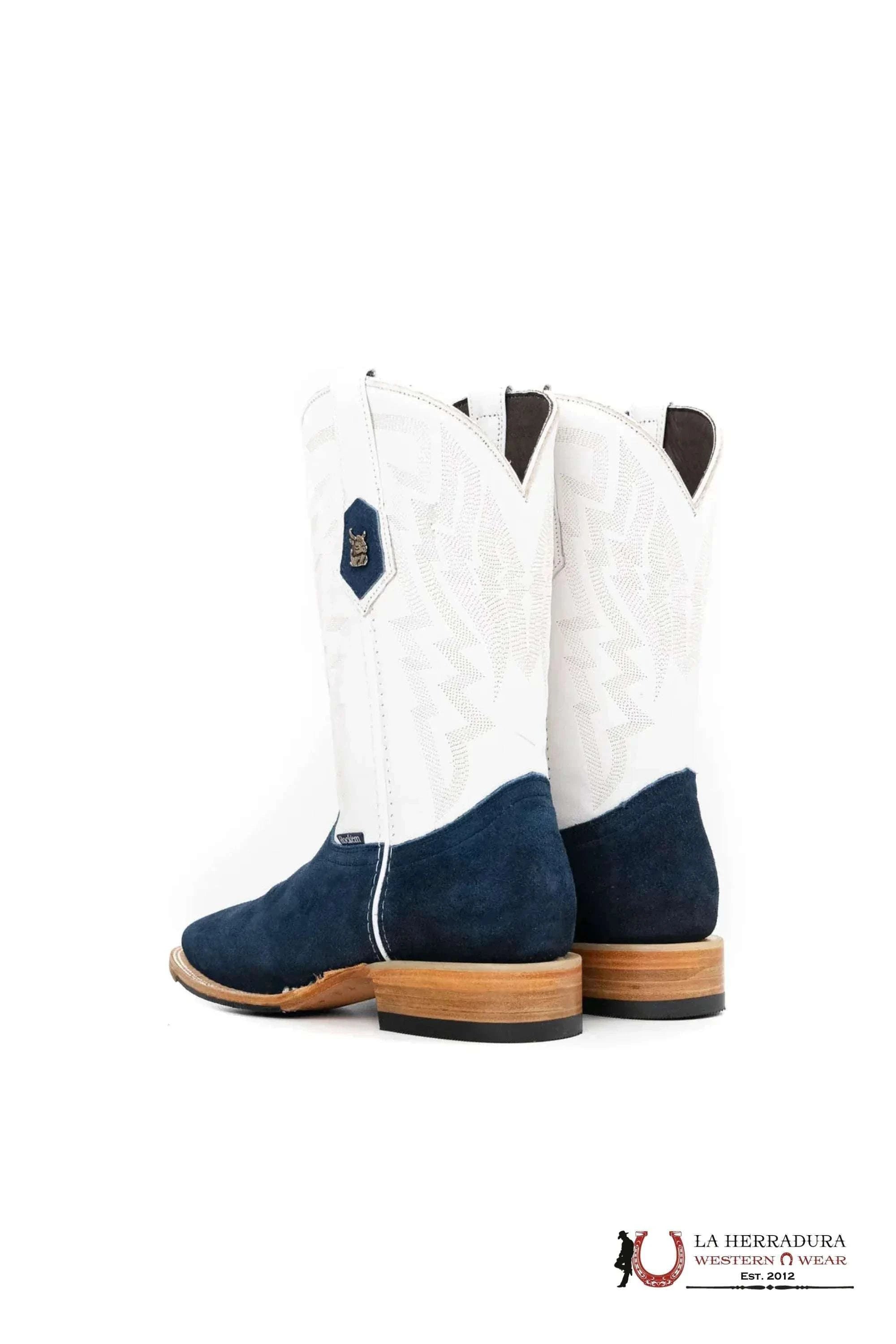 ROCKEM EST. ALPEZ BLUE SWADE SQ. TOE BOOT BOTAS HOMBRES