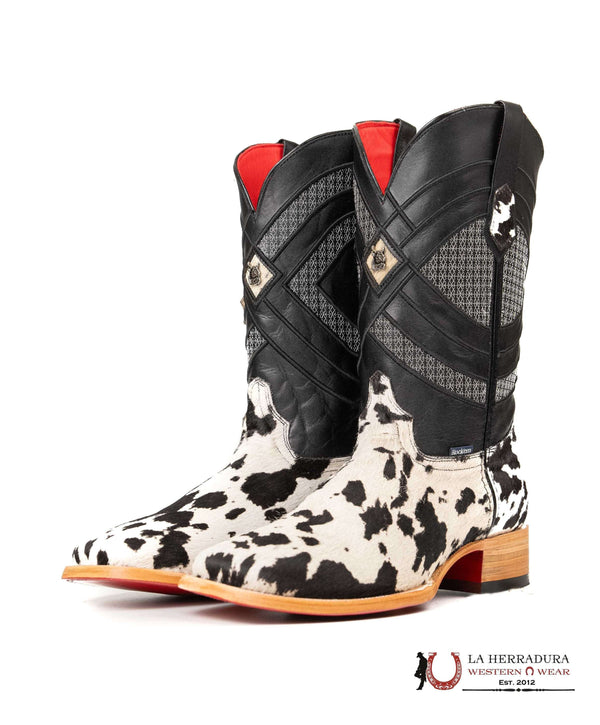 ROCKEM EST. CUERO LISO ED PELO BLANCO NEGRO BLEACH ROJO INFERIOR