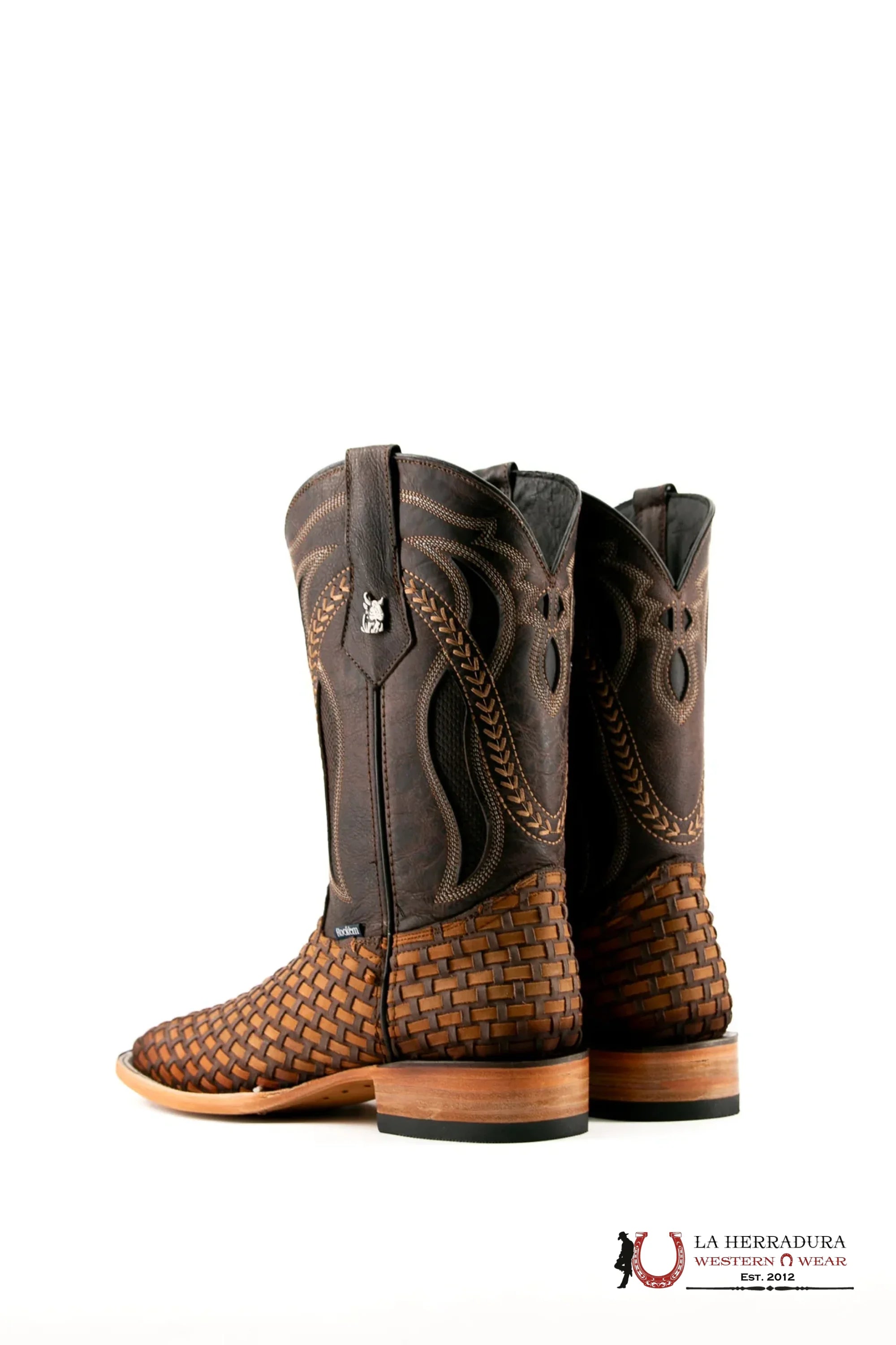 ROCKEM EST. HUNGRIA CRAZY CHOCO/TAN SQ. TOE BOOT BOTAS HOMBRES