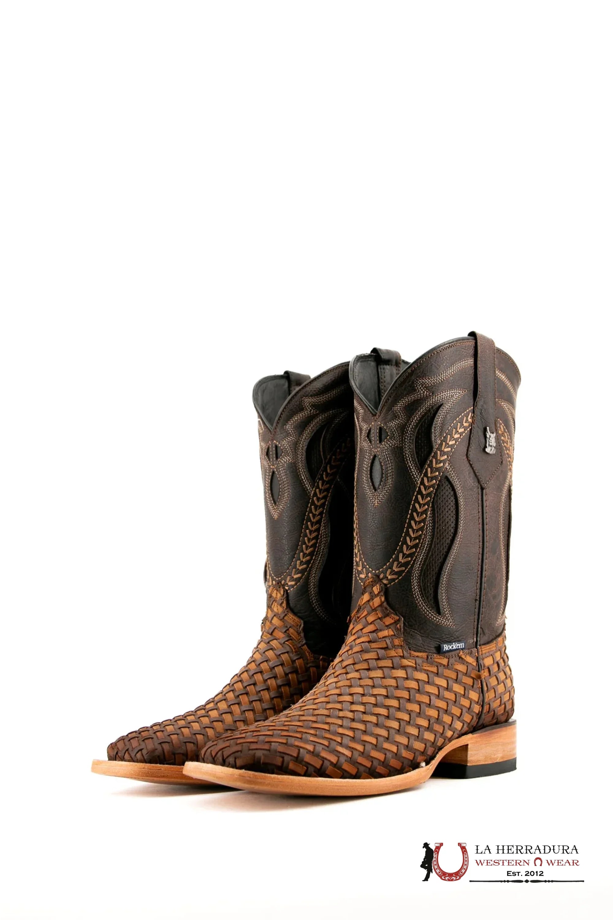 ROCKEM EST. HUNGRIA CRAZY CHOCO/TAN SQ. TOE BOOT BOTAS HOMBRES