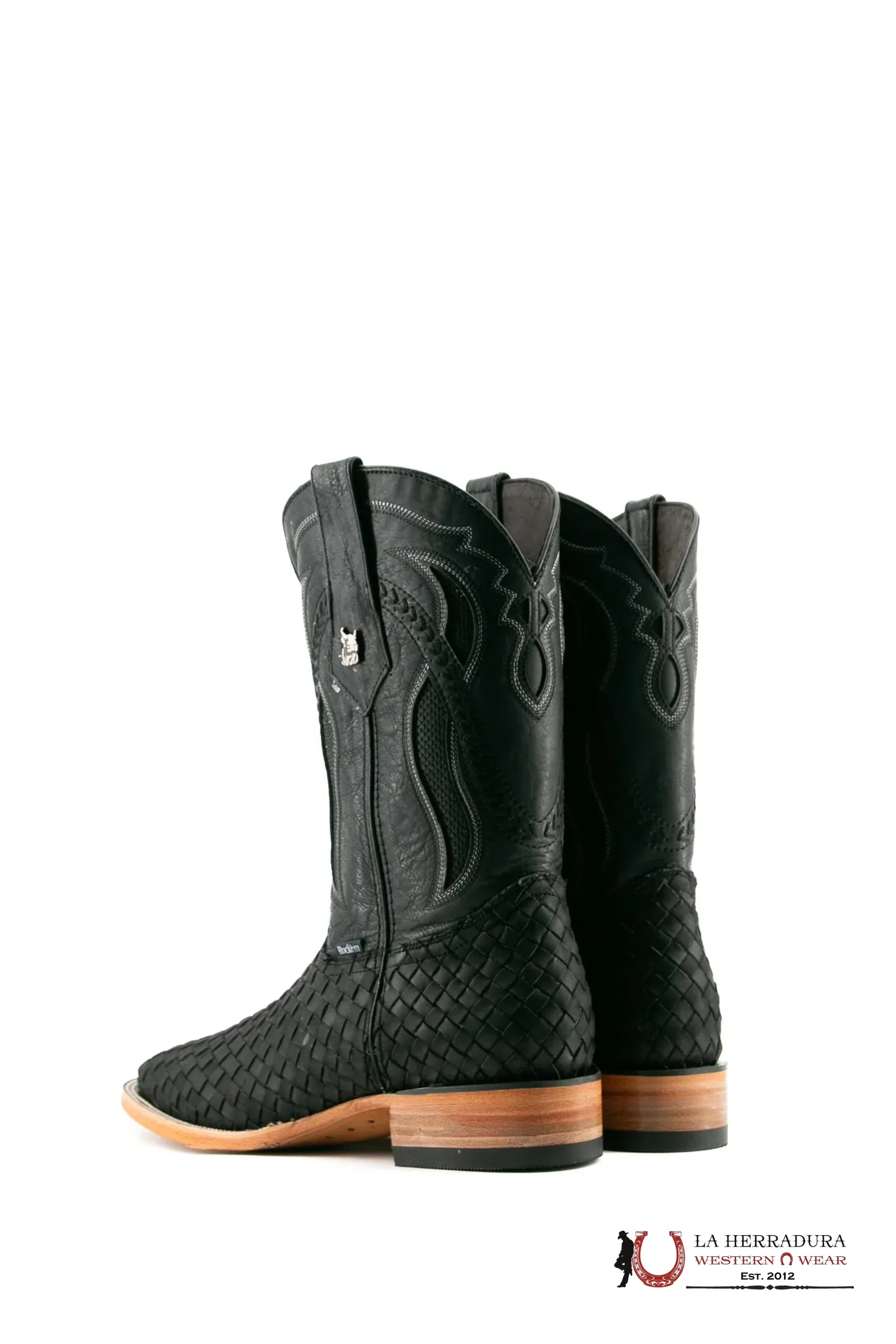 ROCKEM EST. SERBIA CRAZY BLACK/BLACK SQ. TOE BOOT BOTAS HOMBRES