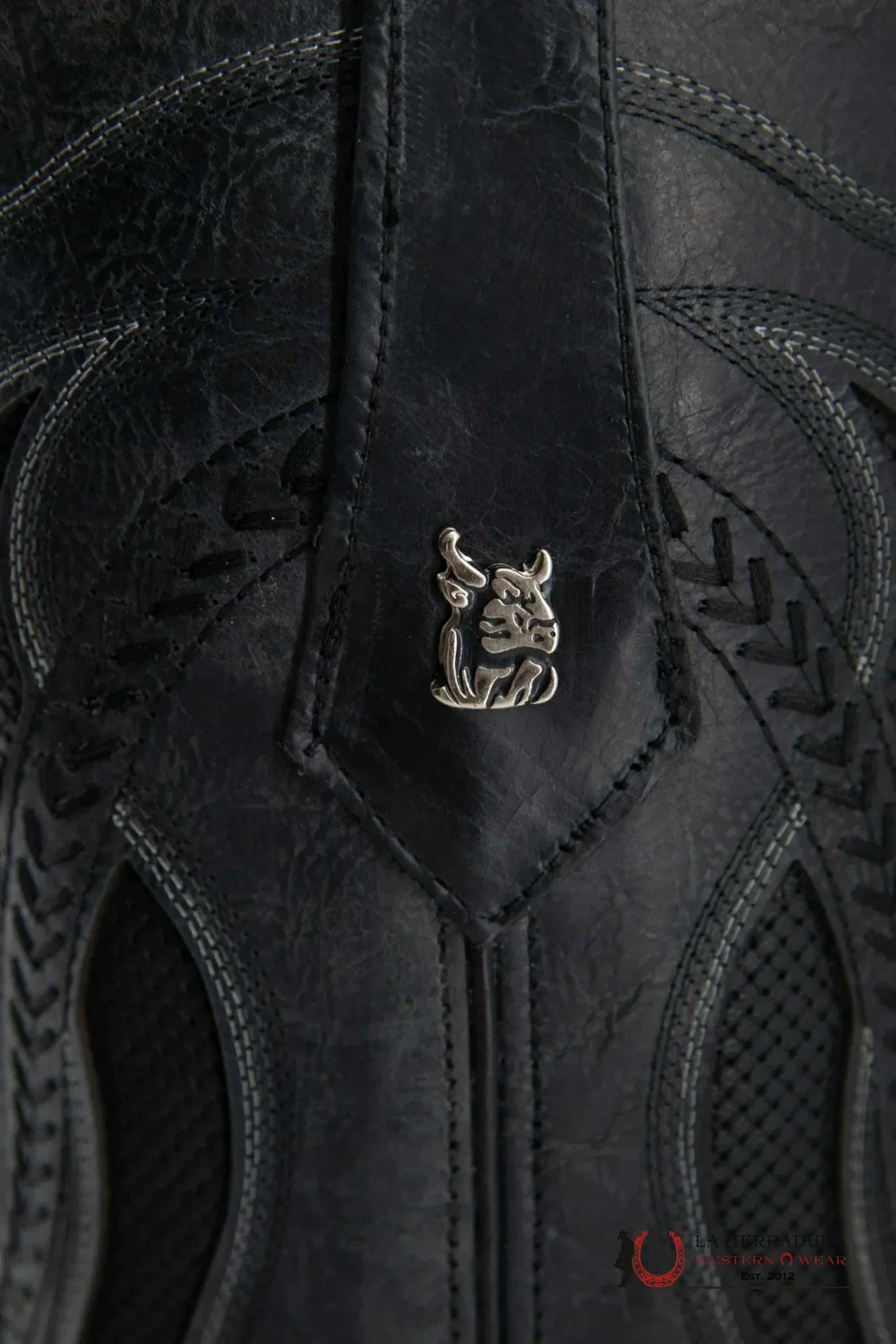 ROCKEM EST. SERBIA CRAZY BLACK/BLACK SQ. TOE BOOT BOTAS HOMBRES