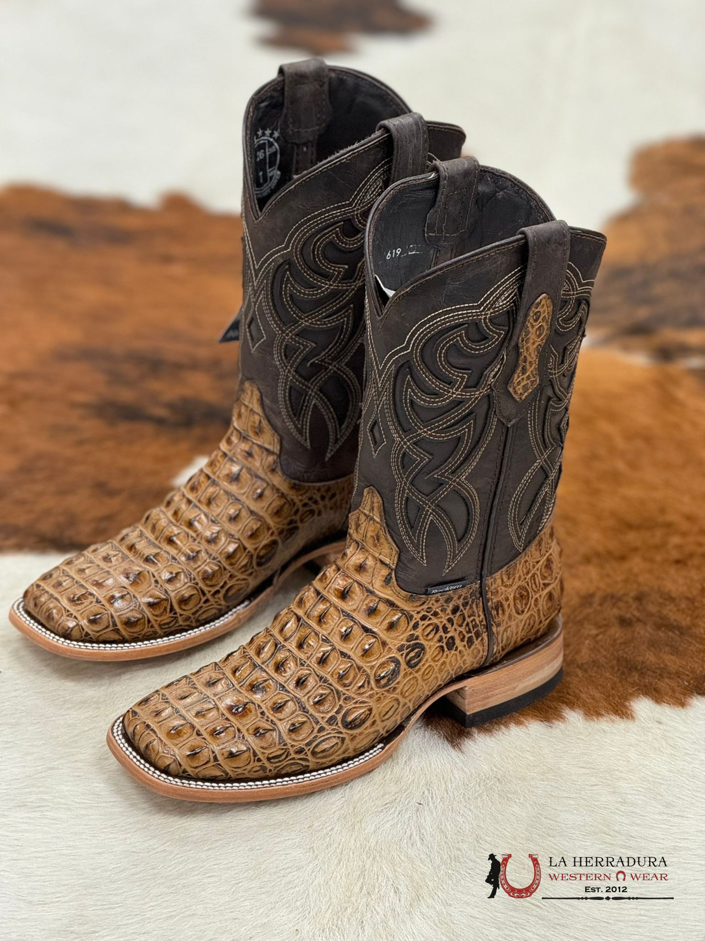 Mens Lomo De Nilo Miel Boot Botas Hombres