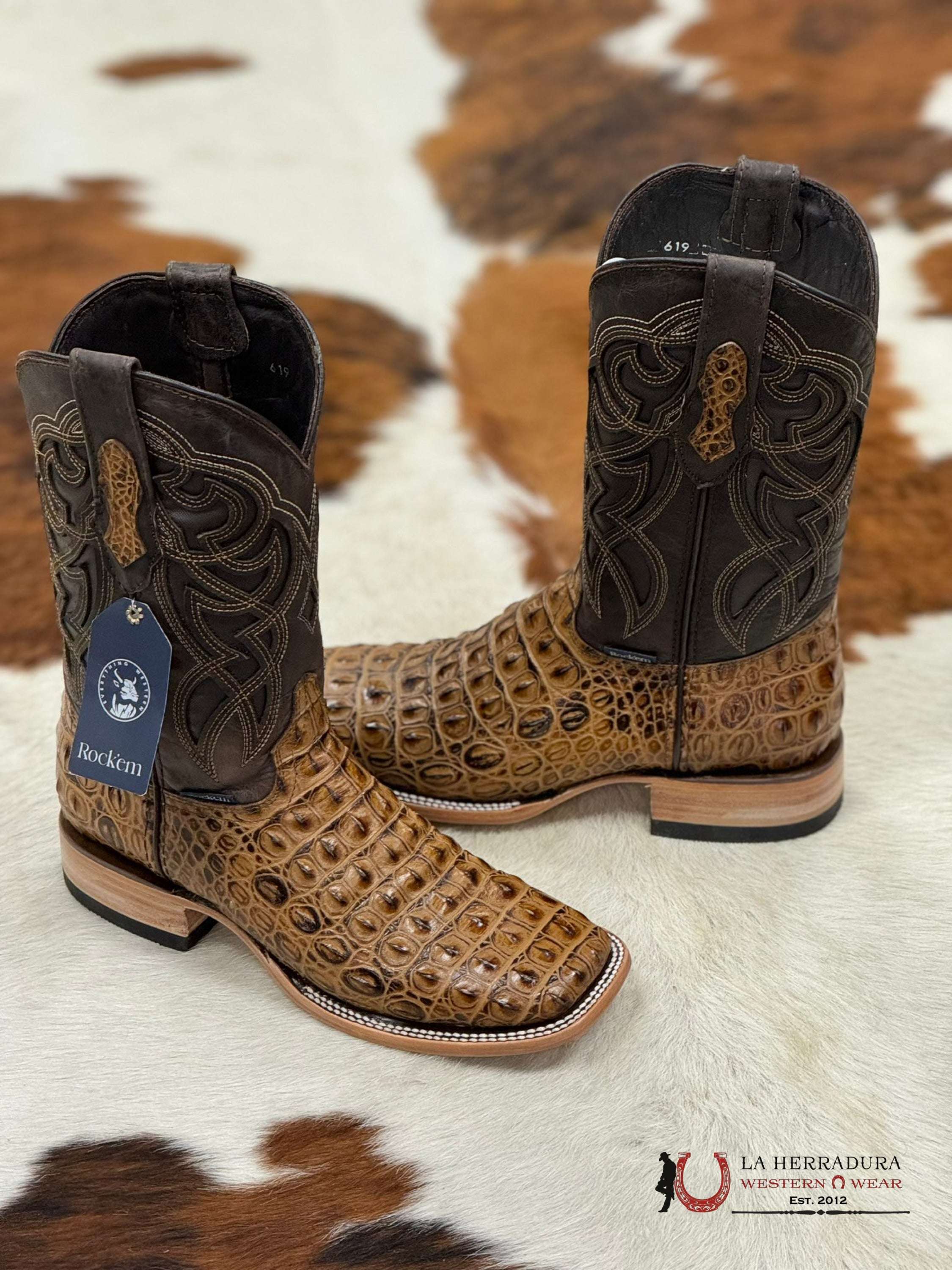 Mens Lomo De Nilo Miel Boot Botas Hombres