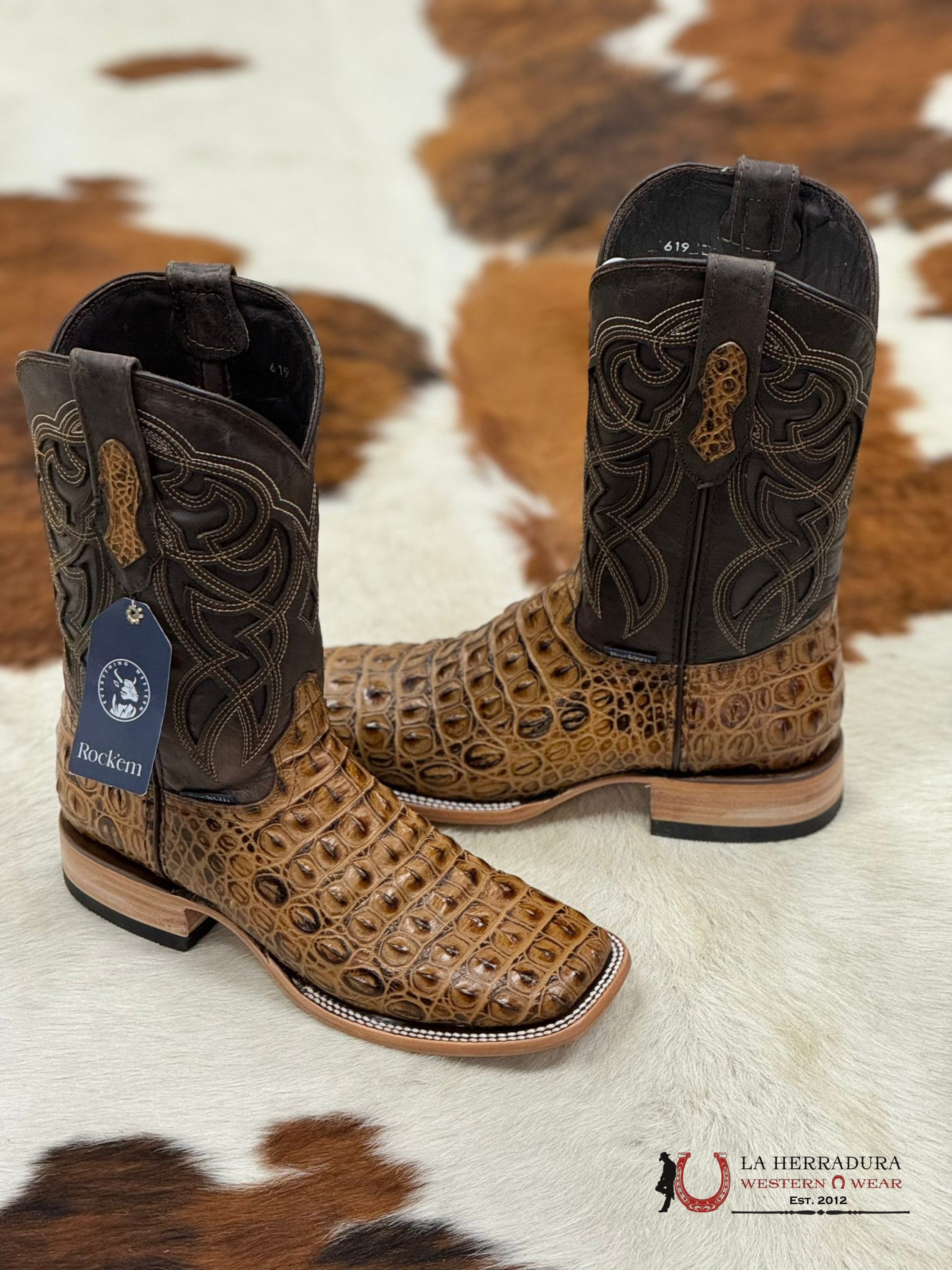 Mens Lomo De Nilo Miel Boot Botas Hombres