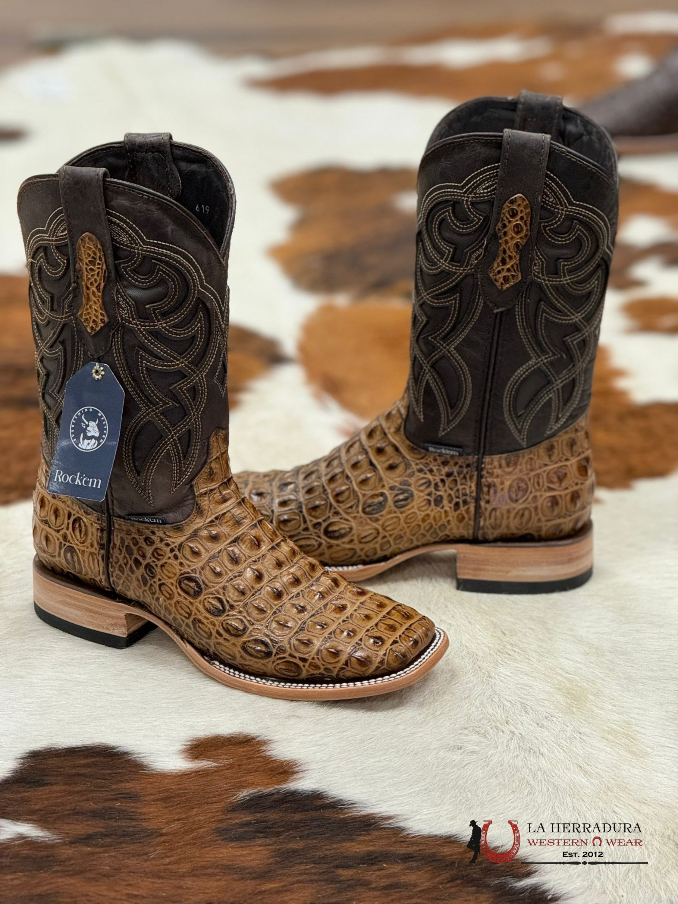 Mens Lomo De Nilo Miel Boot Botas Hombres