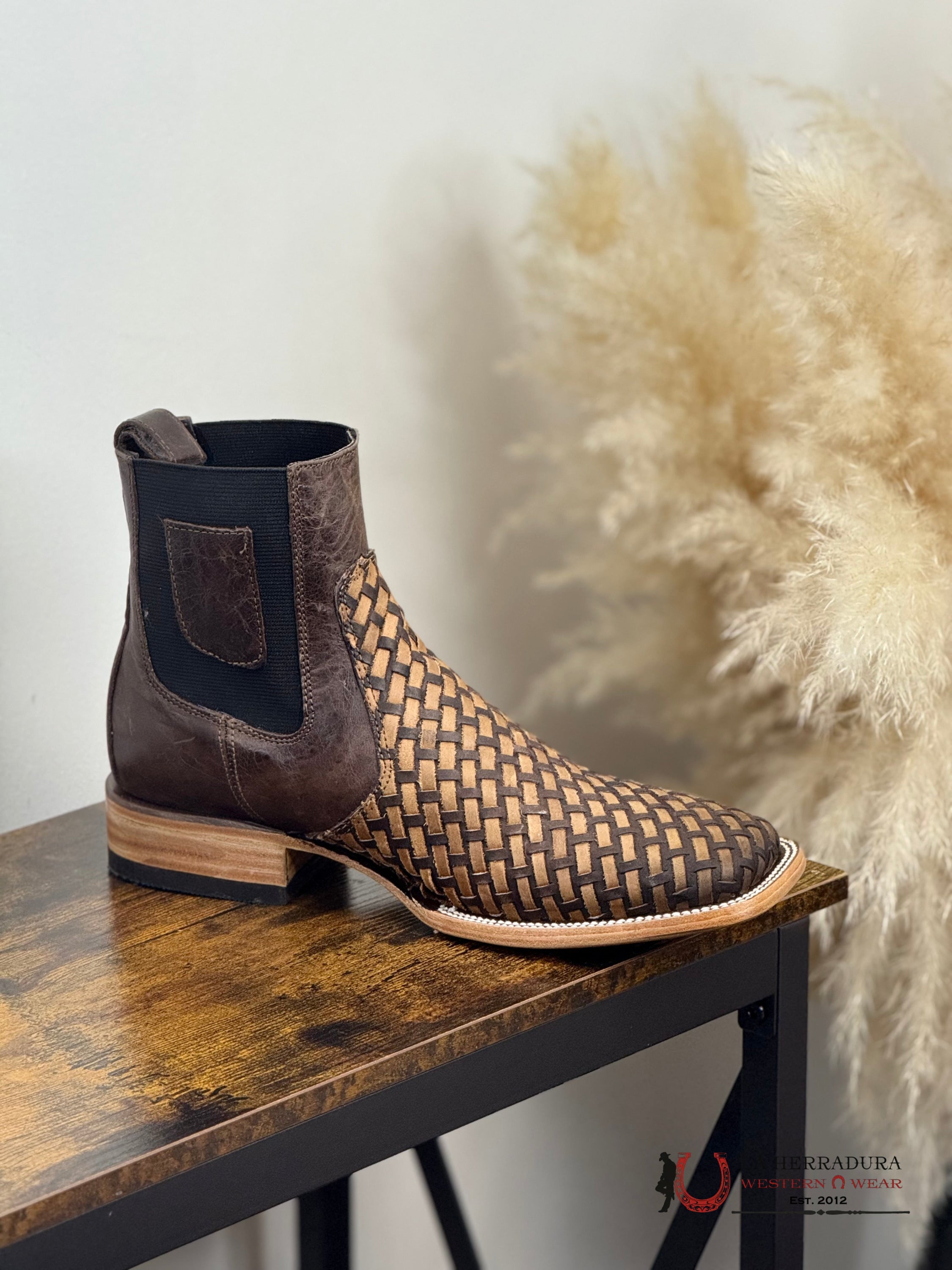 ROCK’EM SHORT BOOT HUNGRIA CHOCO/TAN SQ. TOE BOTAS HOMBRES