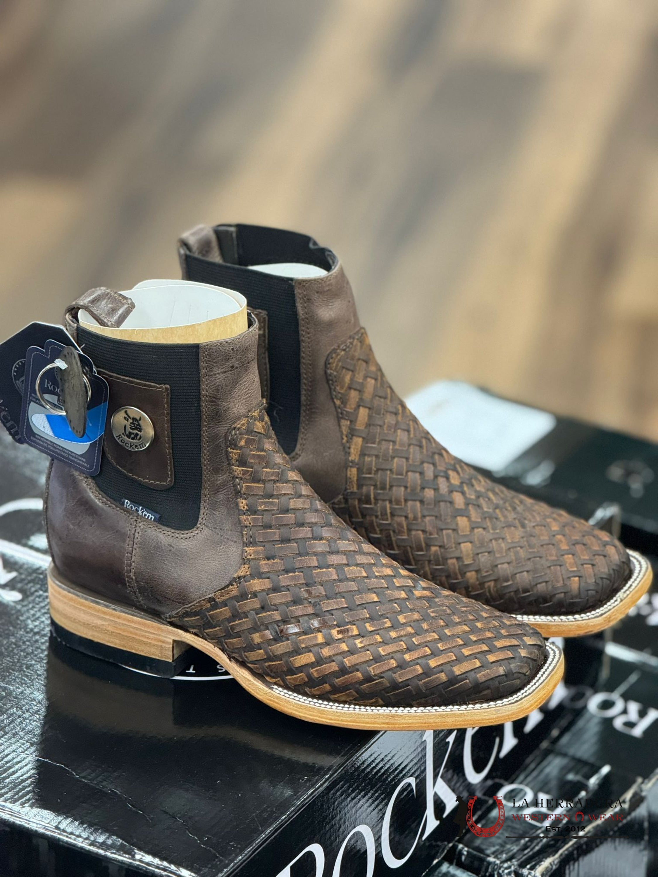 Rock’em Est Short Boot Hungria Crazy Choco Ebano Honey Botas Hombres