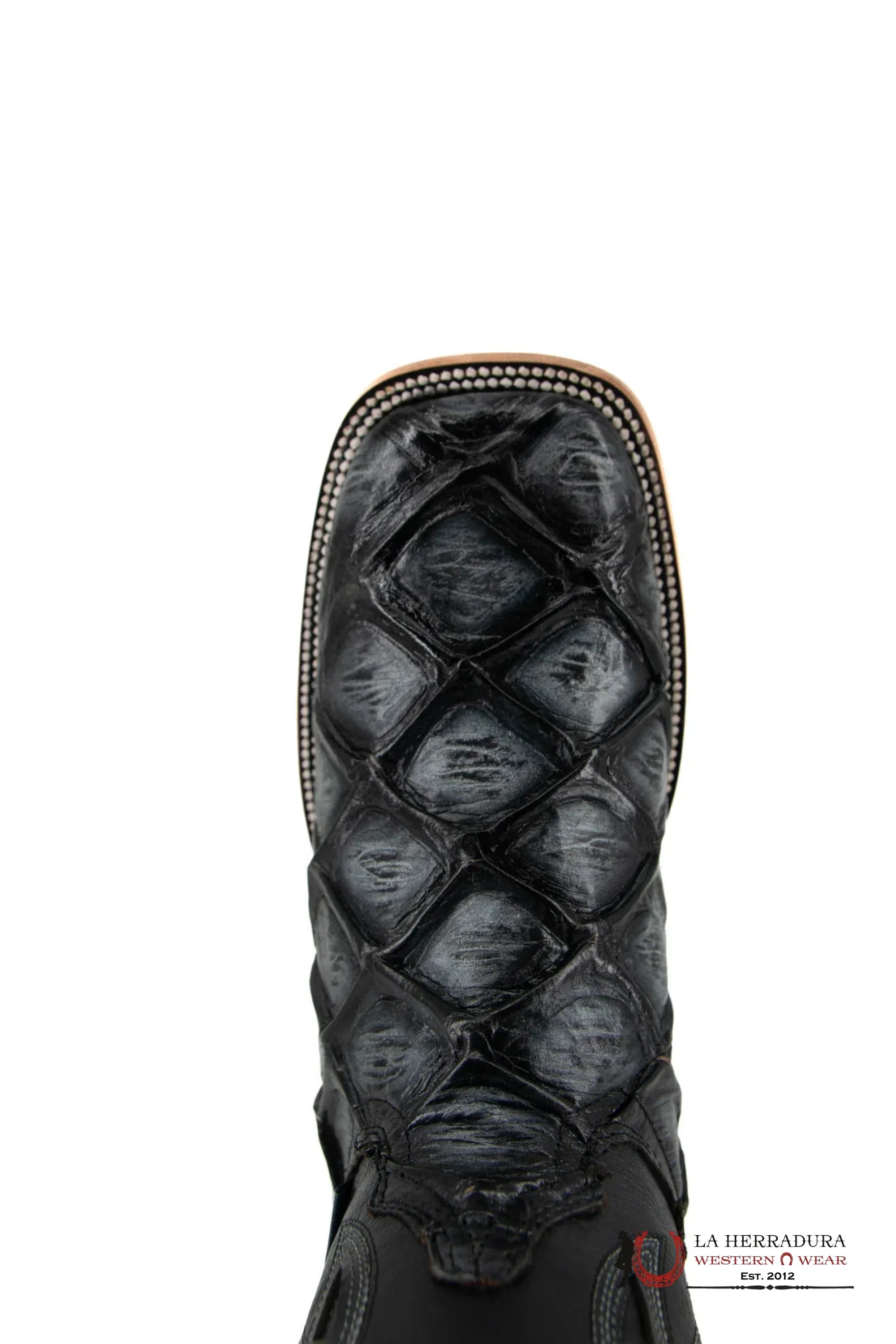 Mens Imit Pez Pirarucu Mar Y Tierra Gris Boot Botas Hombres