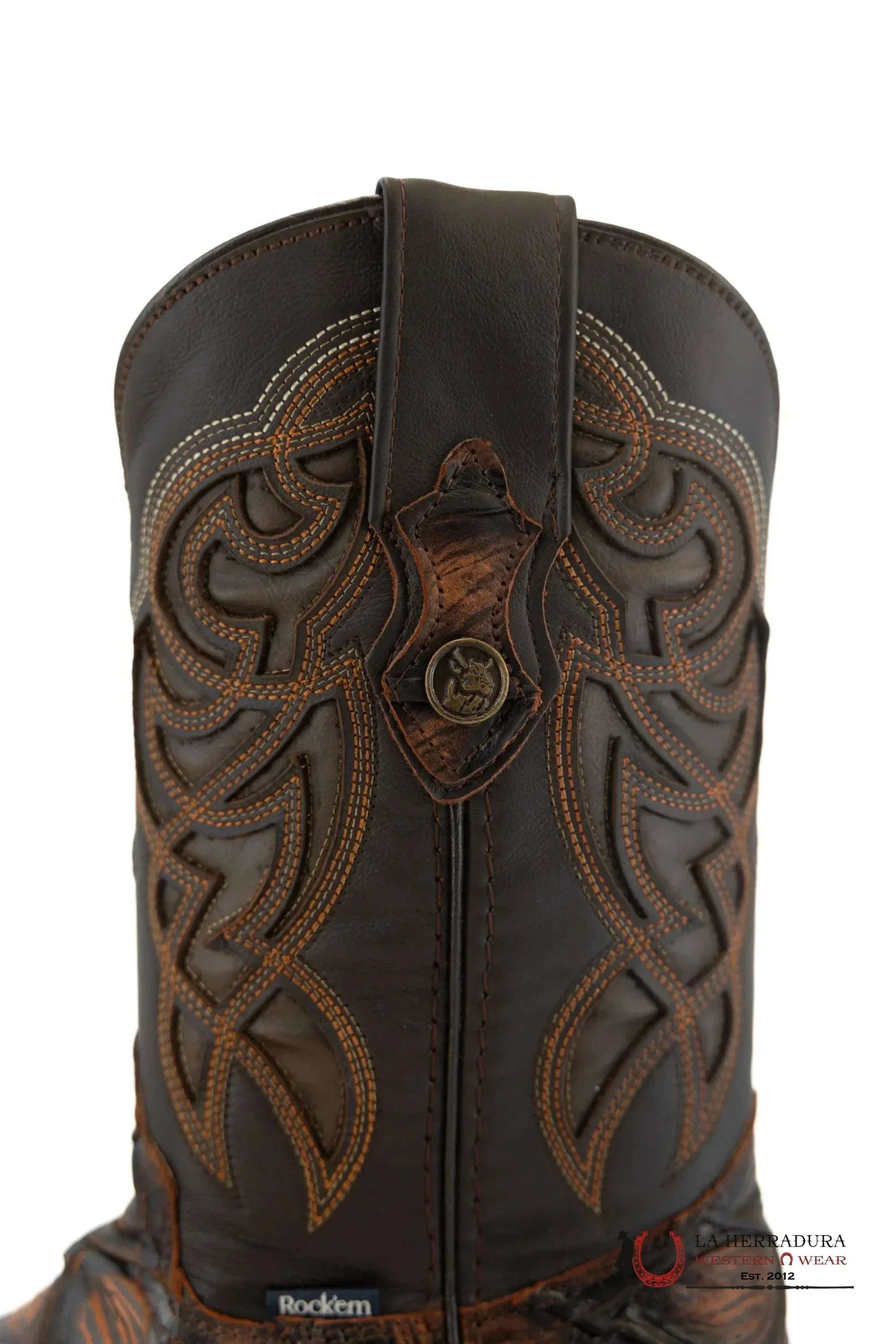 Mens Imit Pez Pirarucu Mar Y Tierra Shedron Rustico Boot Botas Hombres