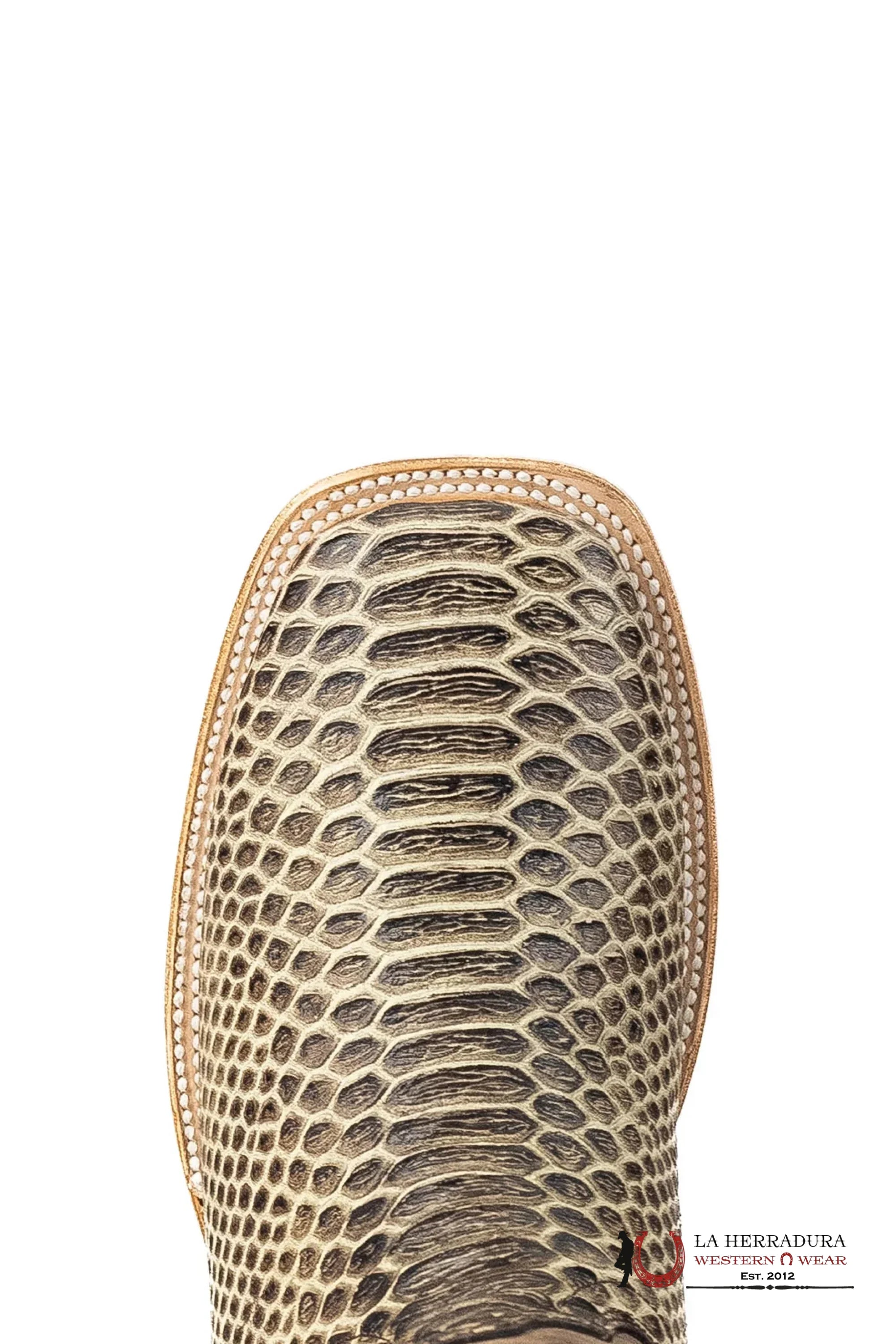 ROCKEM IMIT PYTHON RAYADO HUESO MAPLE SQ. TOE BOOT BOTAS HOMBRES