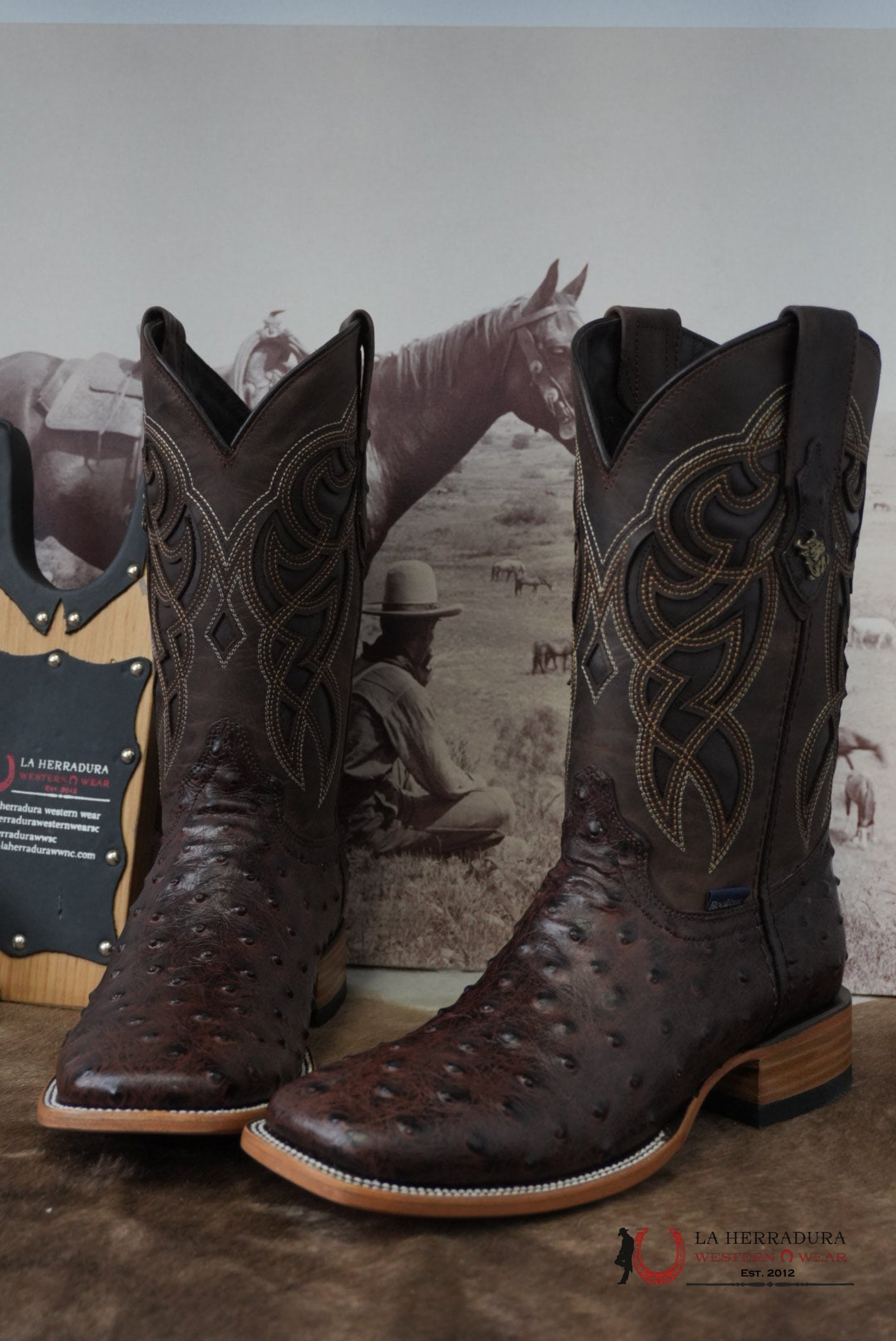 Rock’em Imit. Avestruz Ranche Cafe BOTAS HOMBRES