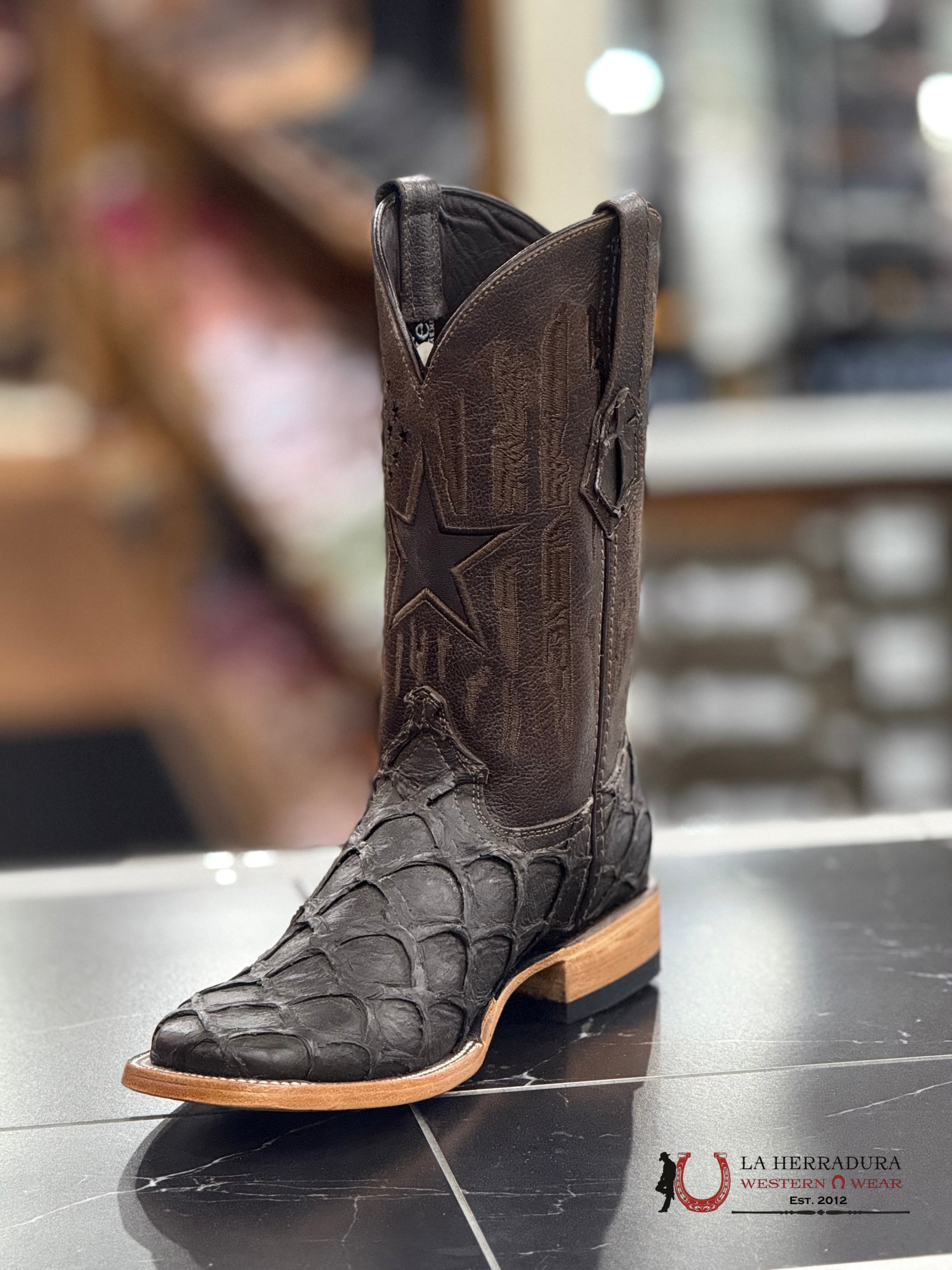 ROCKEM MENS EST. FISH CLON BROWN MATTE BOTAS HOMBRES