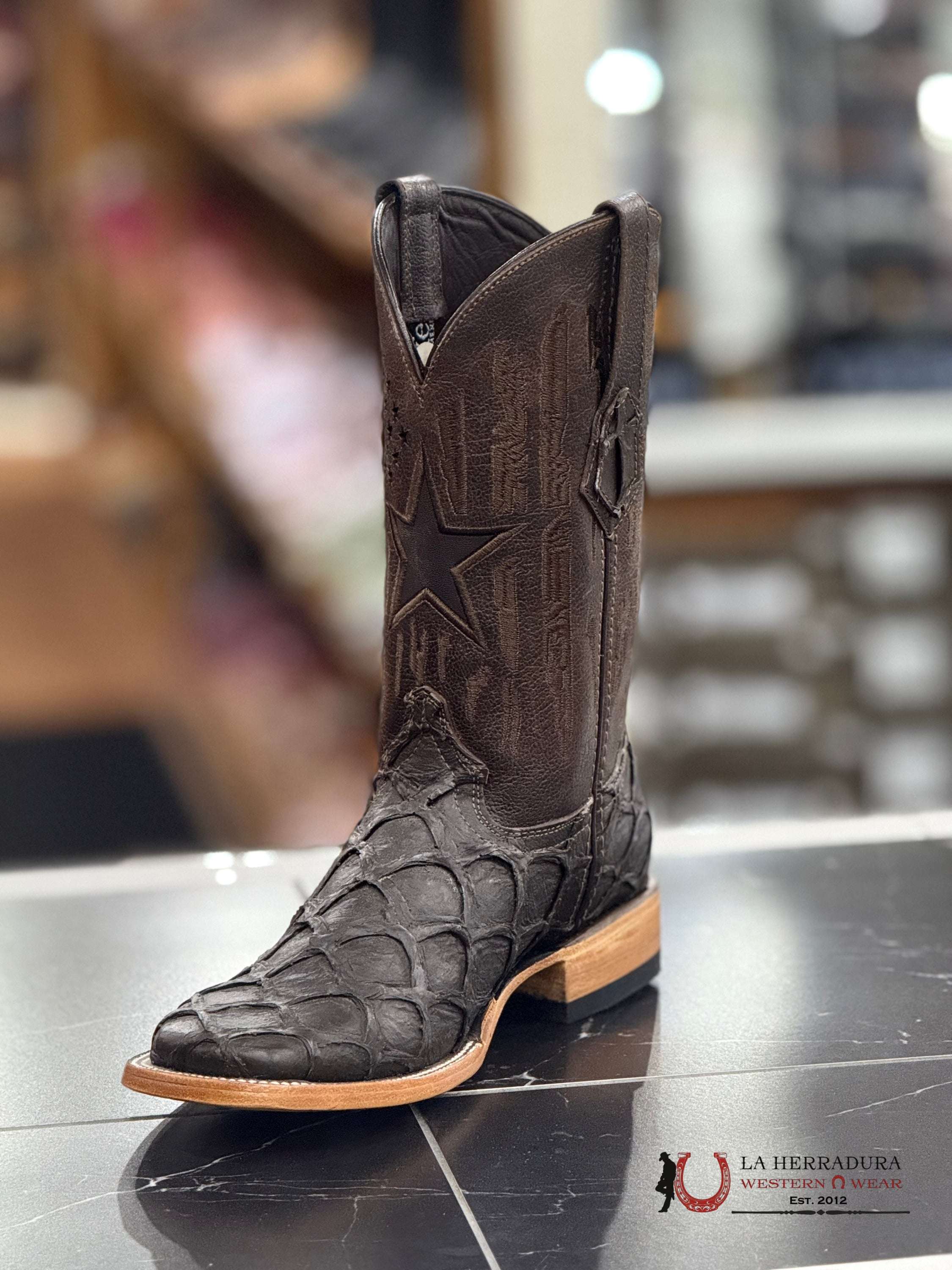 ROCKEM MENS EST. FISH CLON BROWN MATTE BOTAS HOMBRES