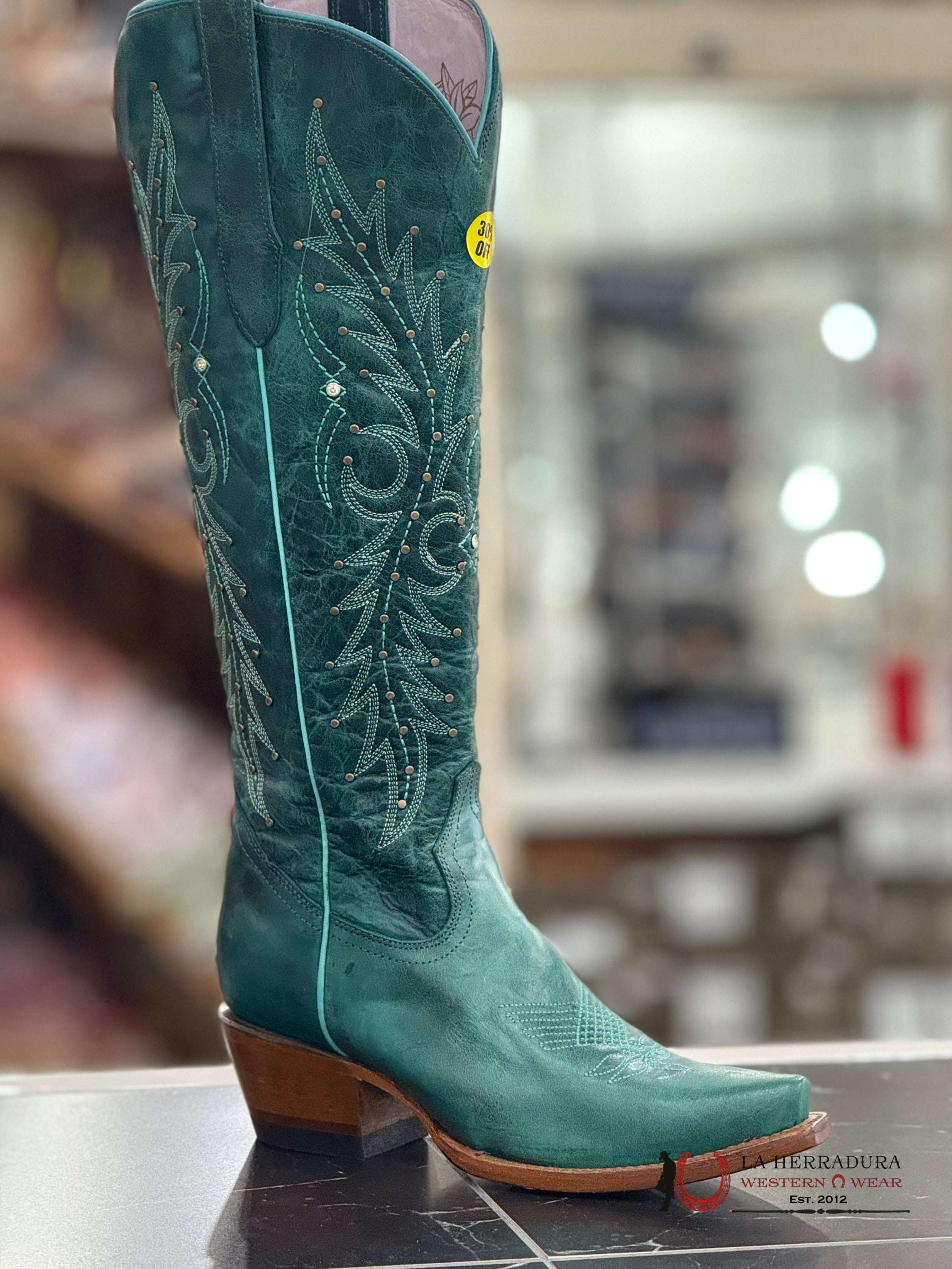 ROCK’EM MONNET TURQUESA PAULINA TALL BOOT BOTAS MUJERES