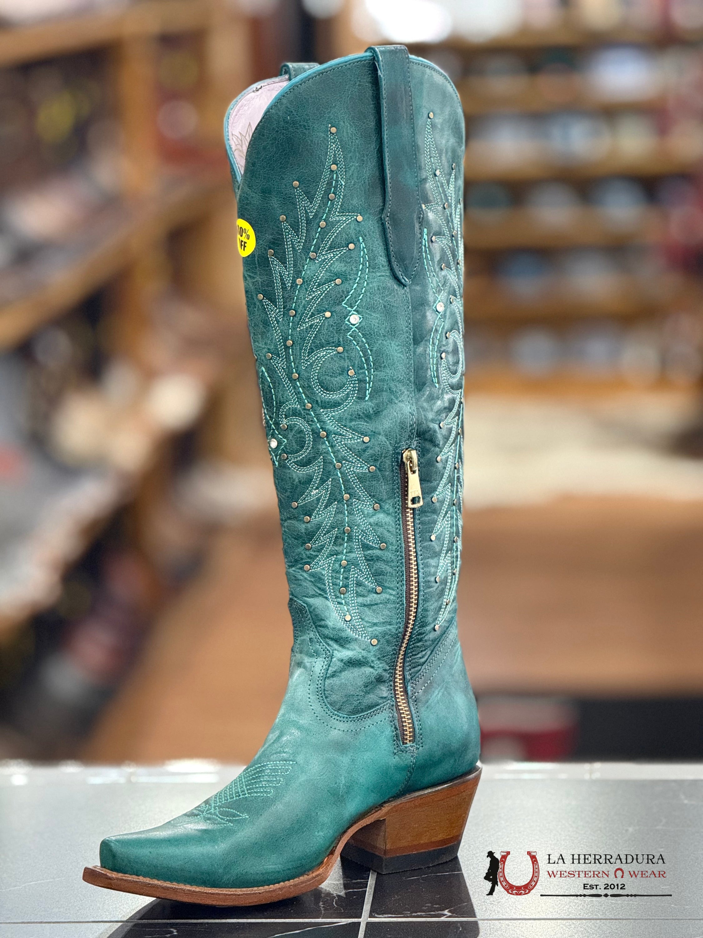 ROCK’EM MONNET TURQUESA PAULINA TALL BOOT BOTAS MUJERES