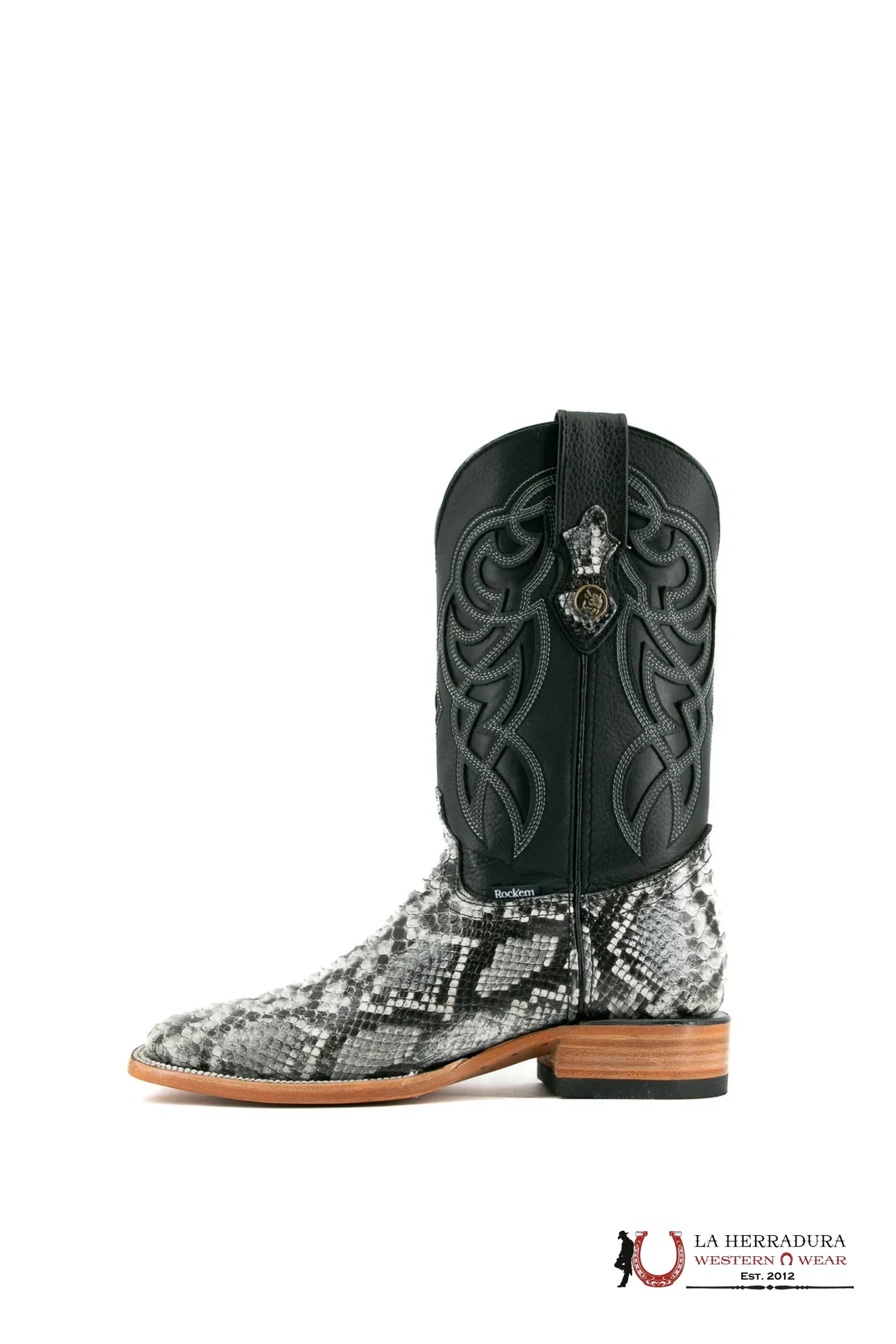 ROCKEM IMIT PYTHON ECLIPSE SQ. TOE BOOT BOTAS HOMBRES