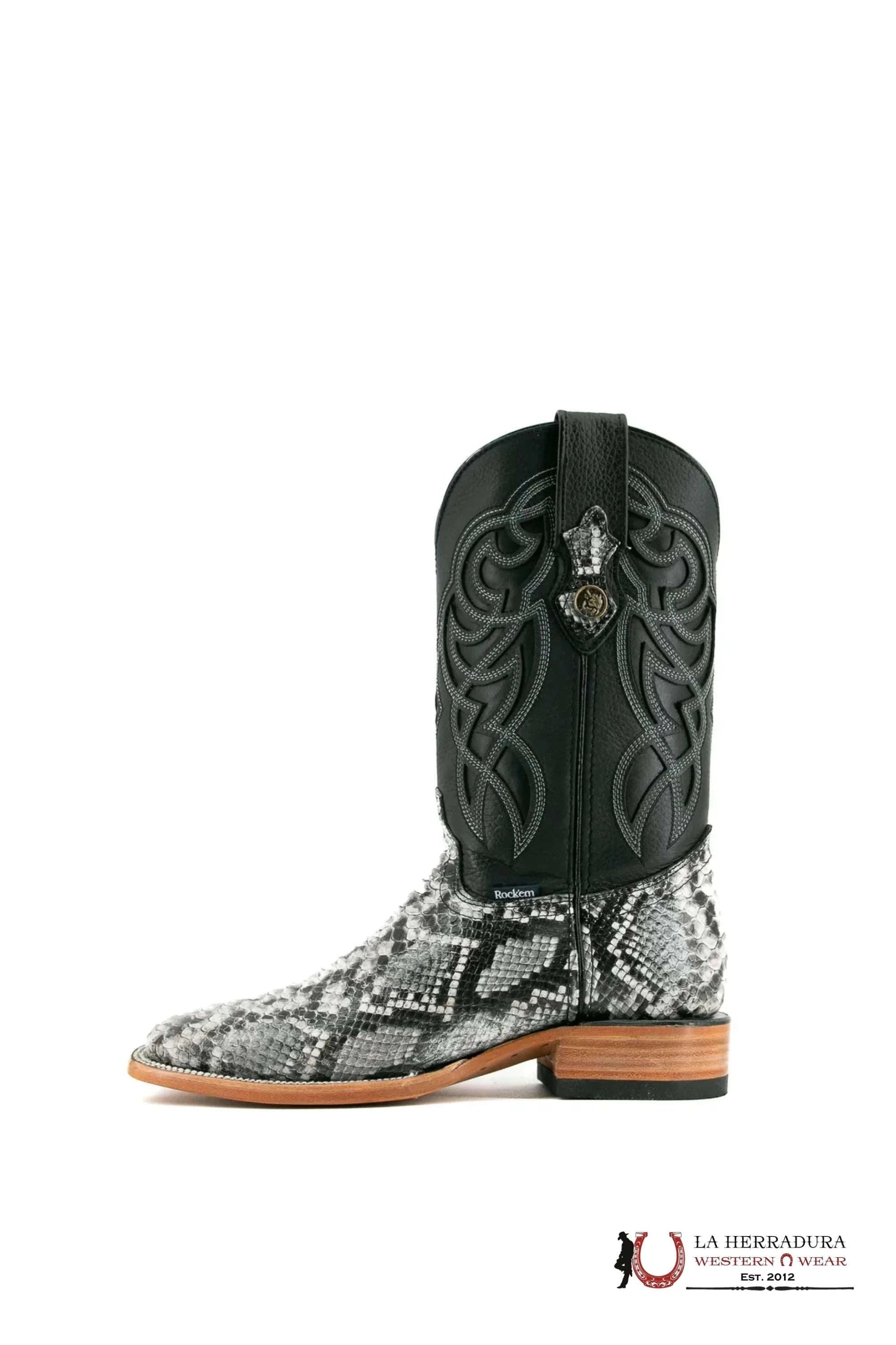 ROCKEM IMIT PYTHON ECLIPSE SQ. TOE BOOT BOTAS HOMBRES