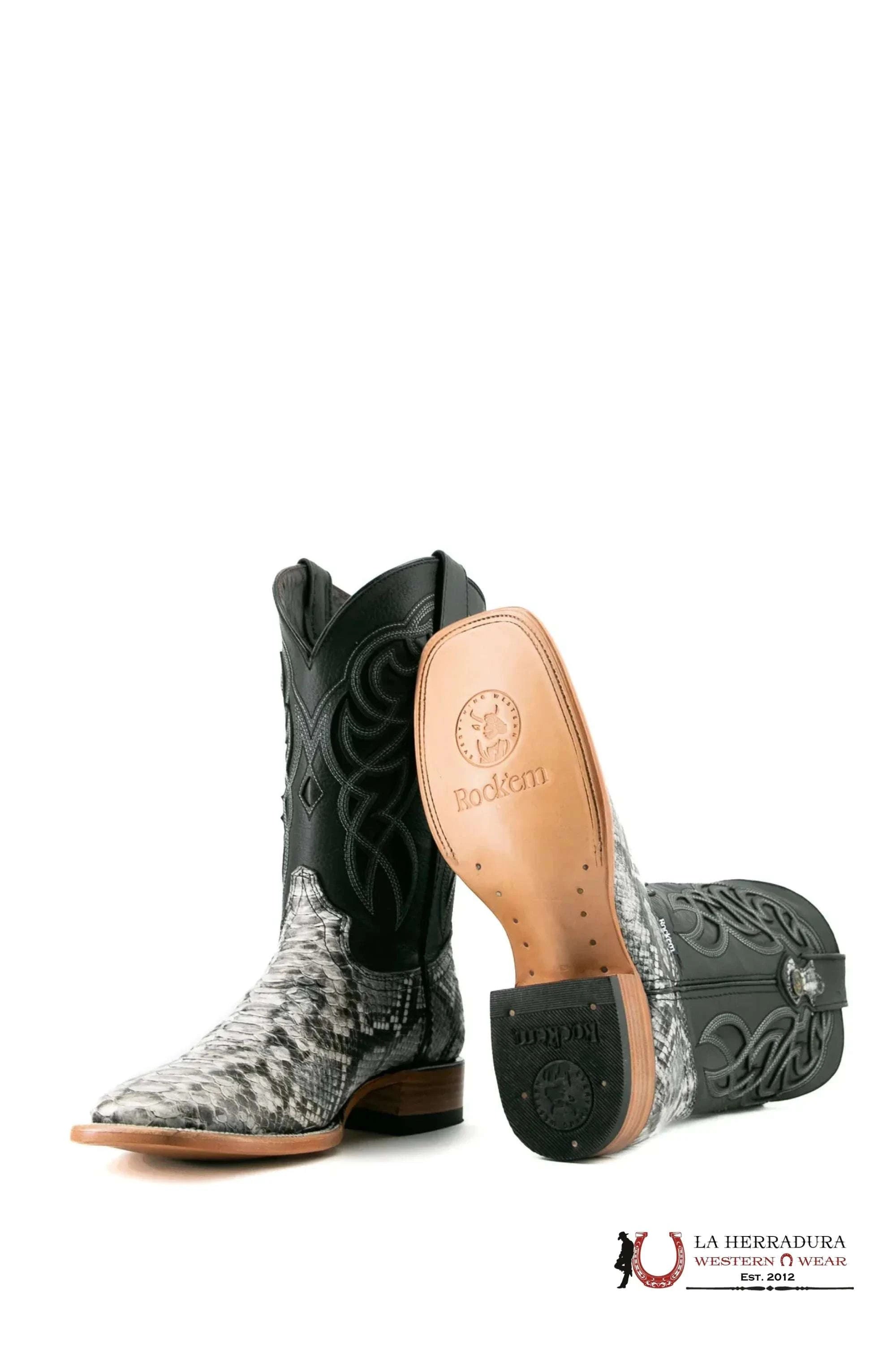 ROCKEM IMIT PYTHON ECLIPSE SQ. TOE BOOT BOTAS HOMBRES