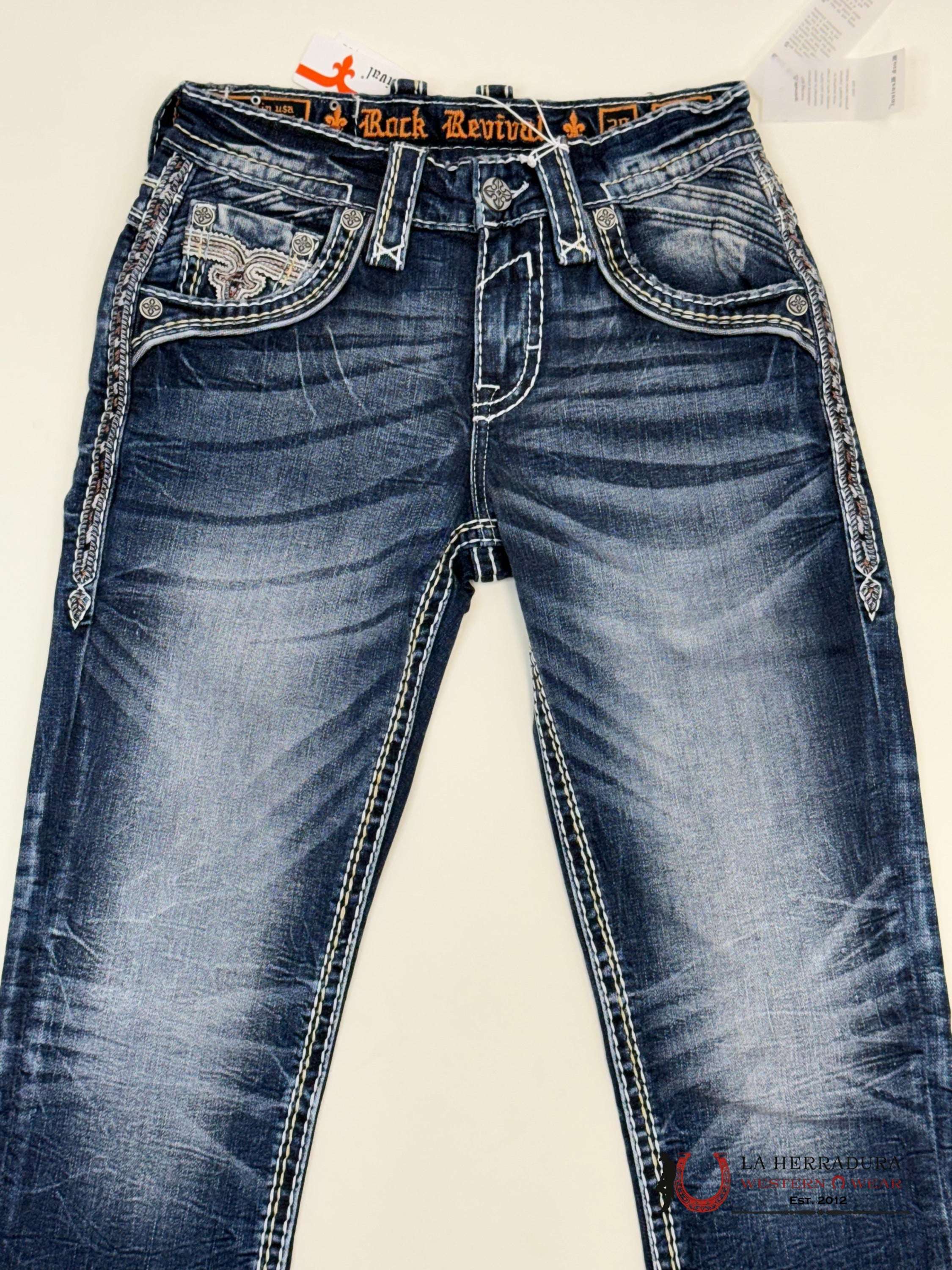 Rockrevival Jared Straight Jeans Ropa Hombres