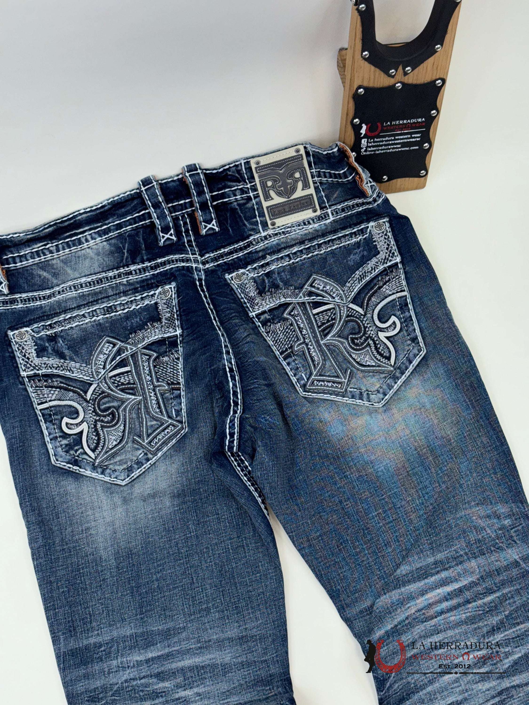 Rockrevival Maverick Straight Jeans Ropa Hombres