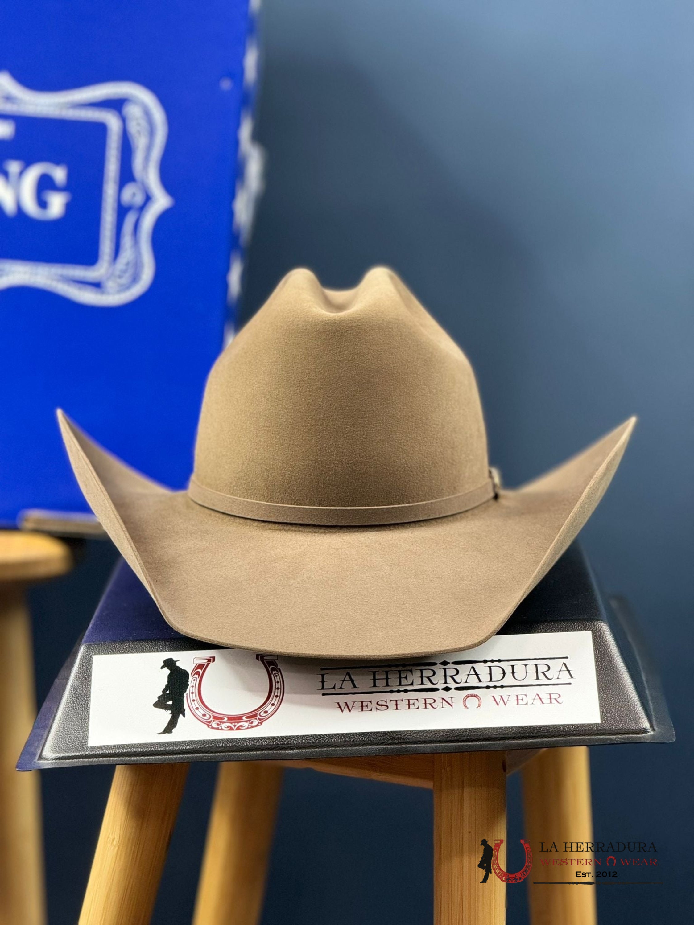 Rodeo King 1000X Top Hand Tan Belly Felt Hat Tejana