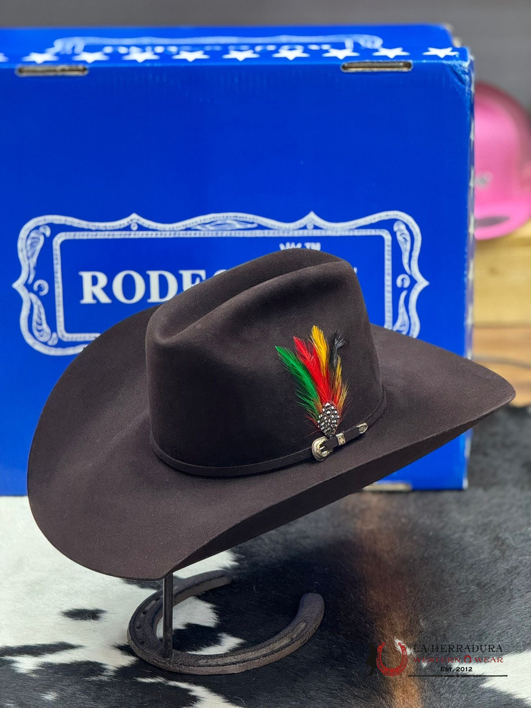 Rodeo King 100X Black Cherry Top Hand Tejana