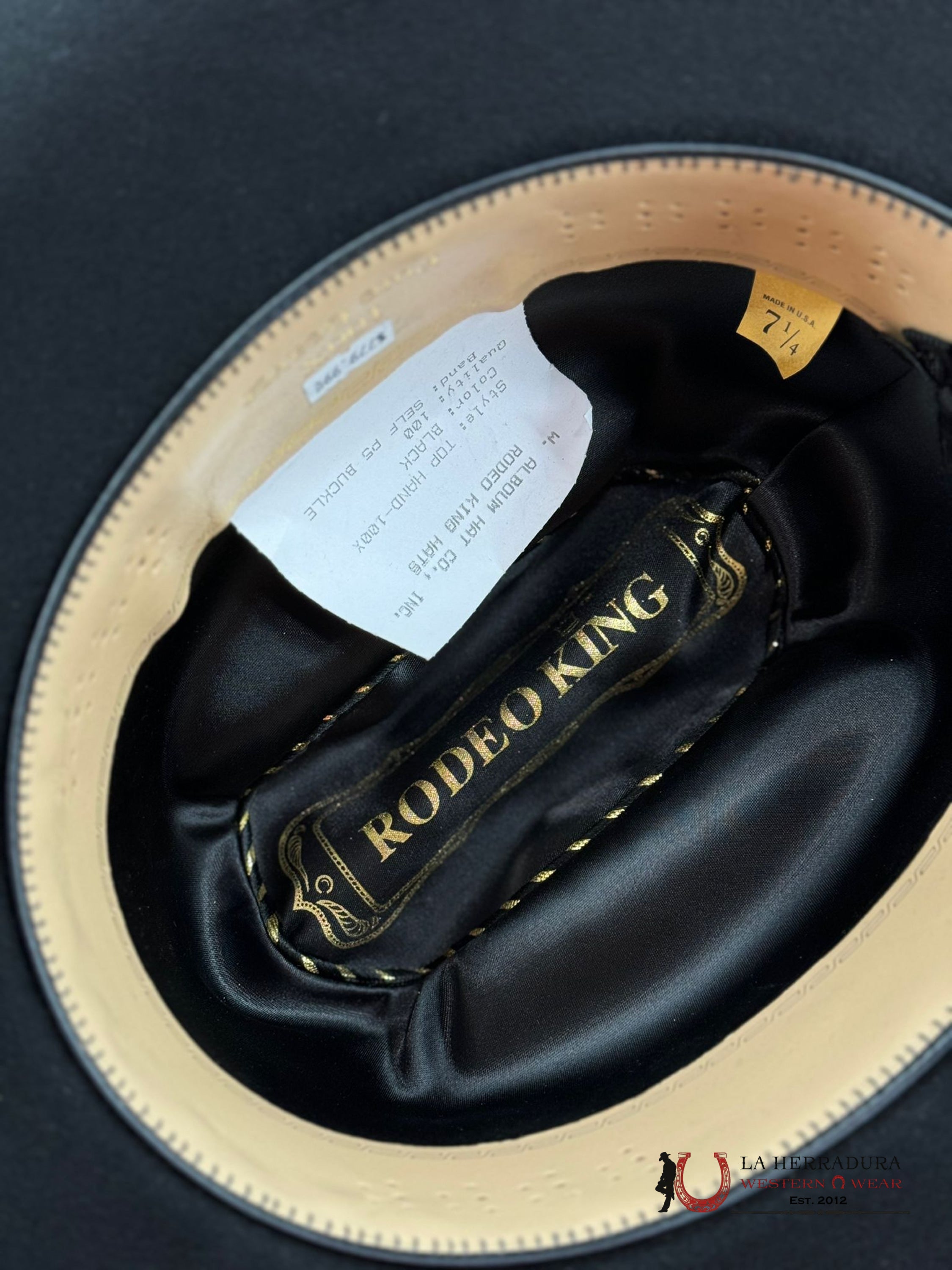 Rodeo King 100X Black Top Hand Tejana