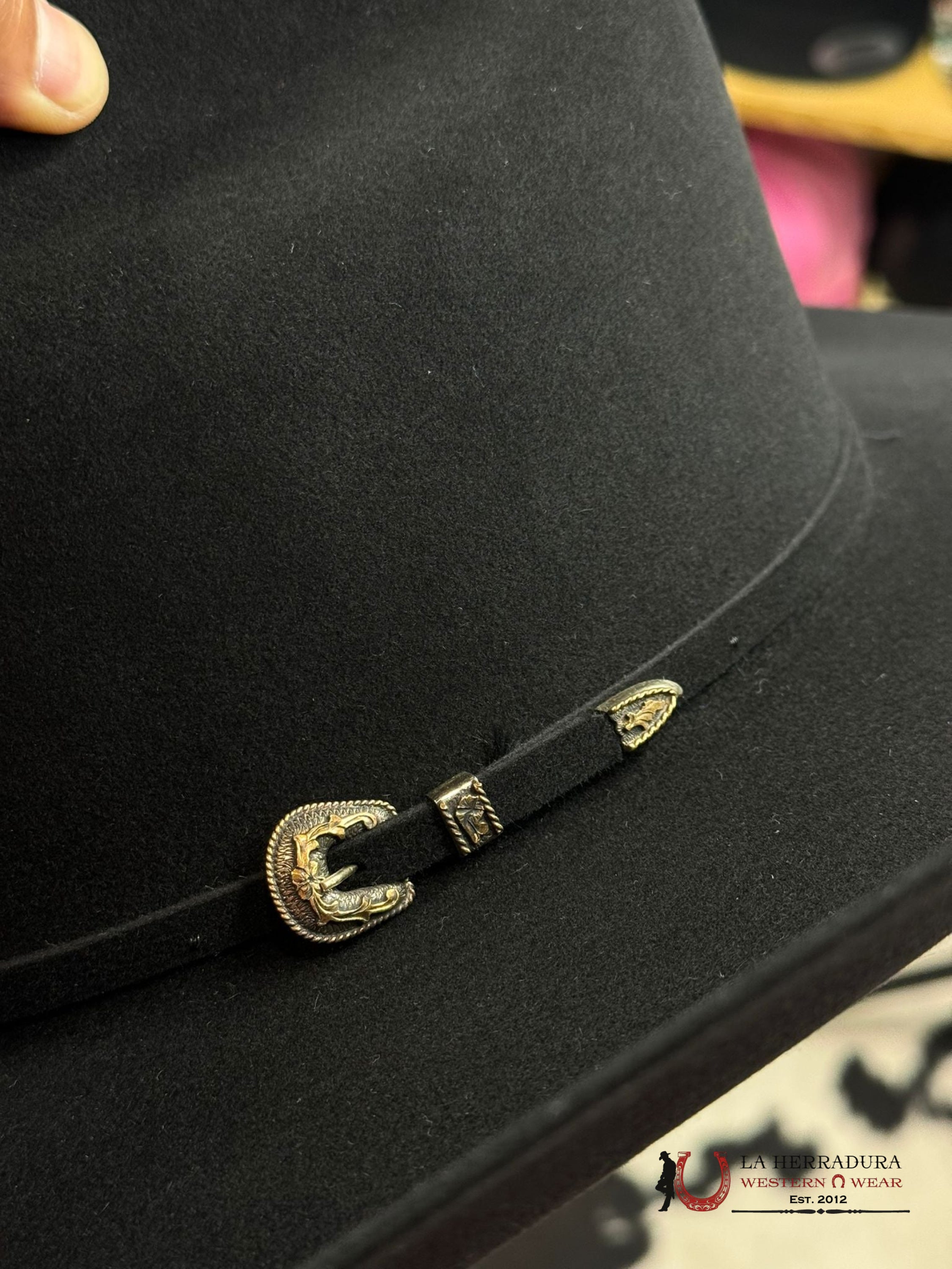 Rodeo King 100X Black Top Hand Tejana