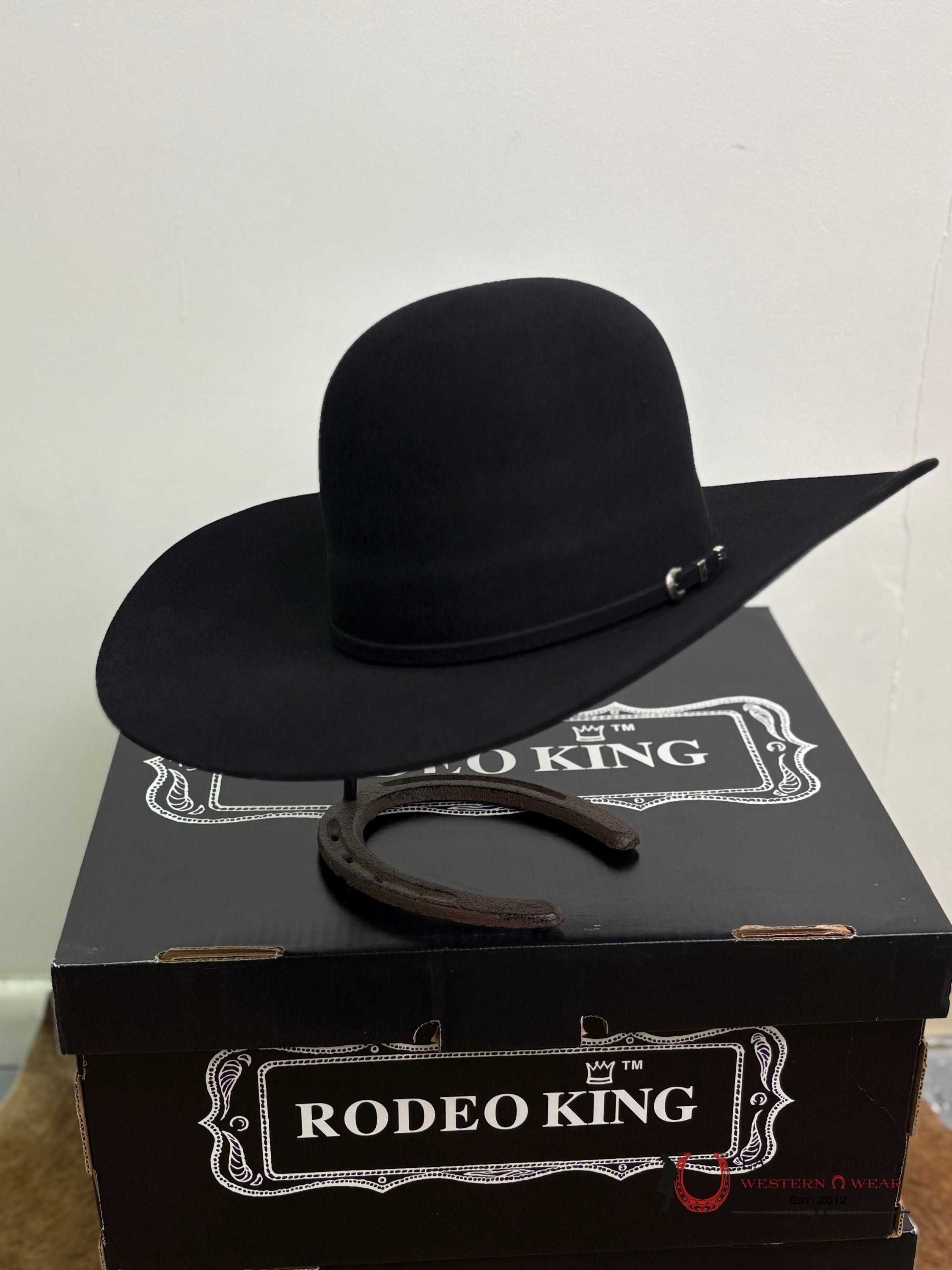 RODEO KING 10X BLACK OPEN CROWN TEJANA