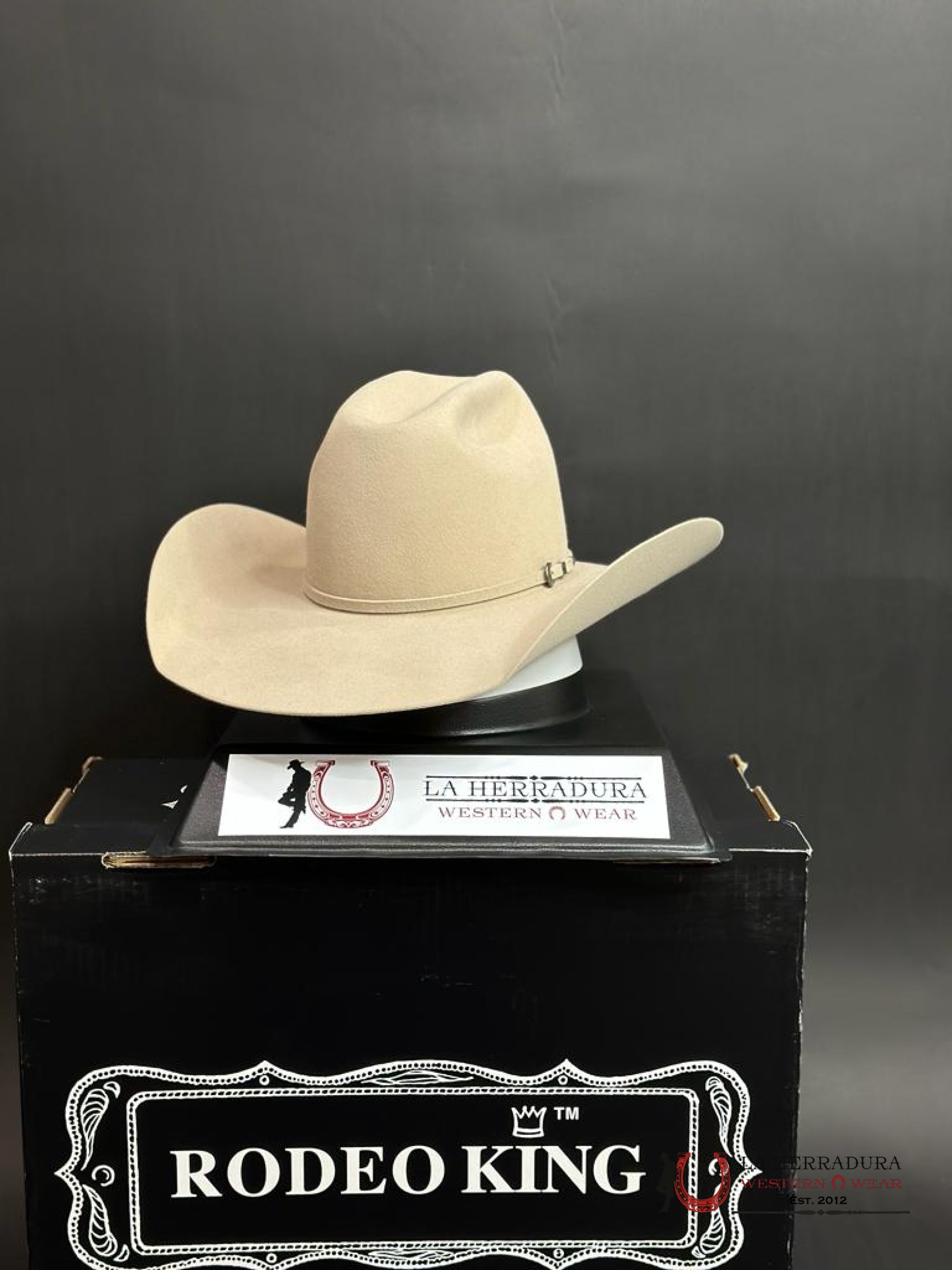 Rodeo King 10X Buckskin Open Crown Tejana