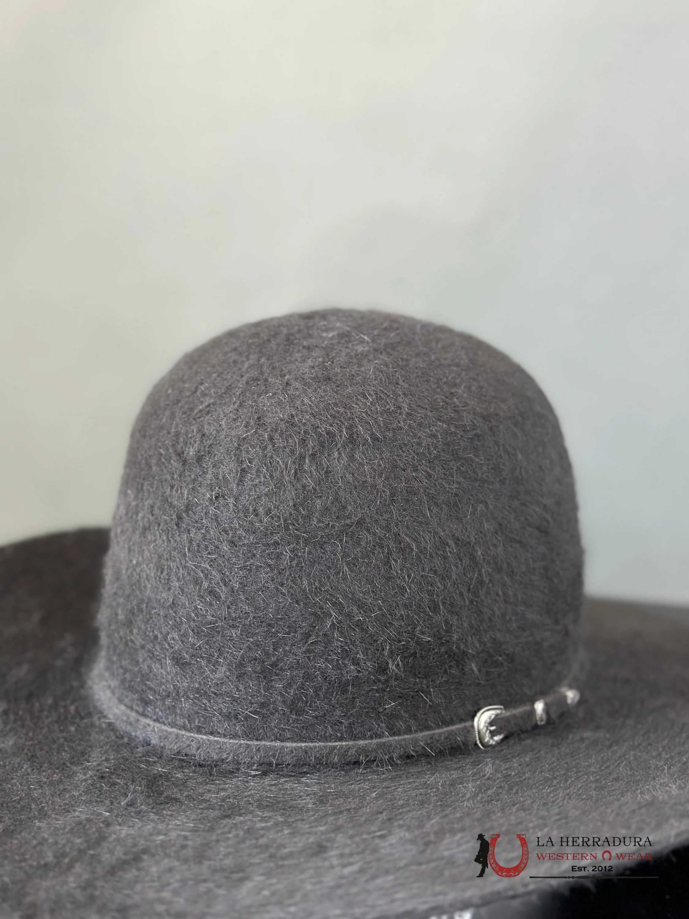 Rodeo King 10X Grizzly Charcoal Open Crown Tejana