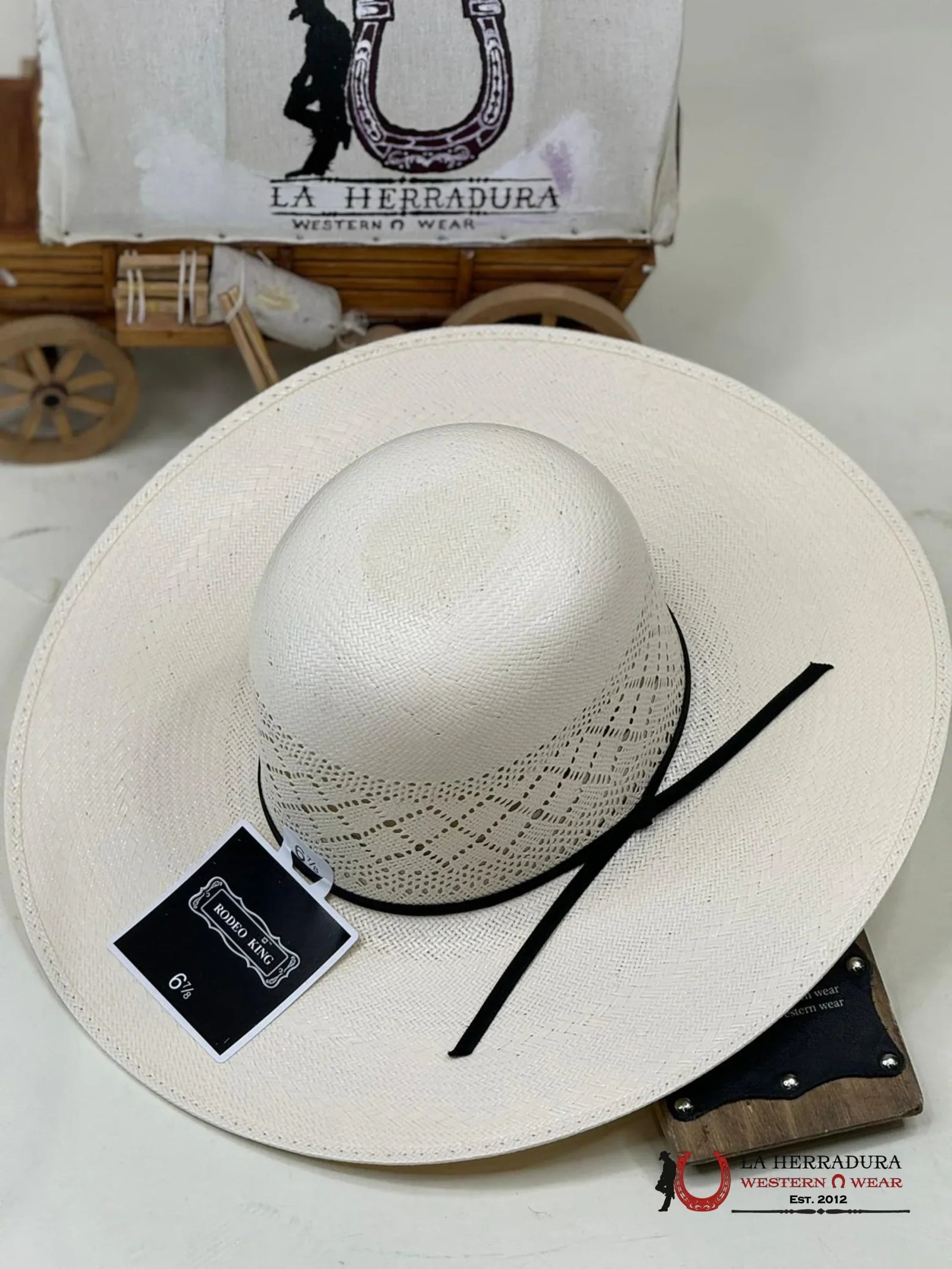 RODEO KING 12 OPEN CROWN STRAW HAT PRIME TIME 25X TEJANA