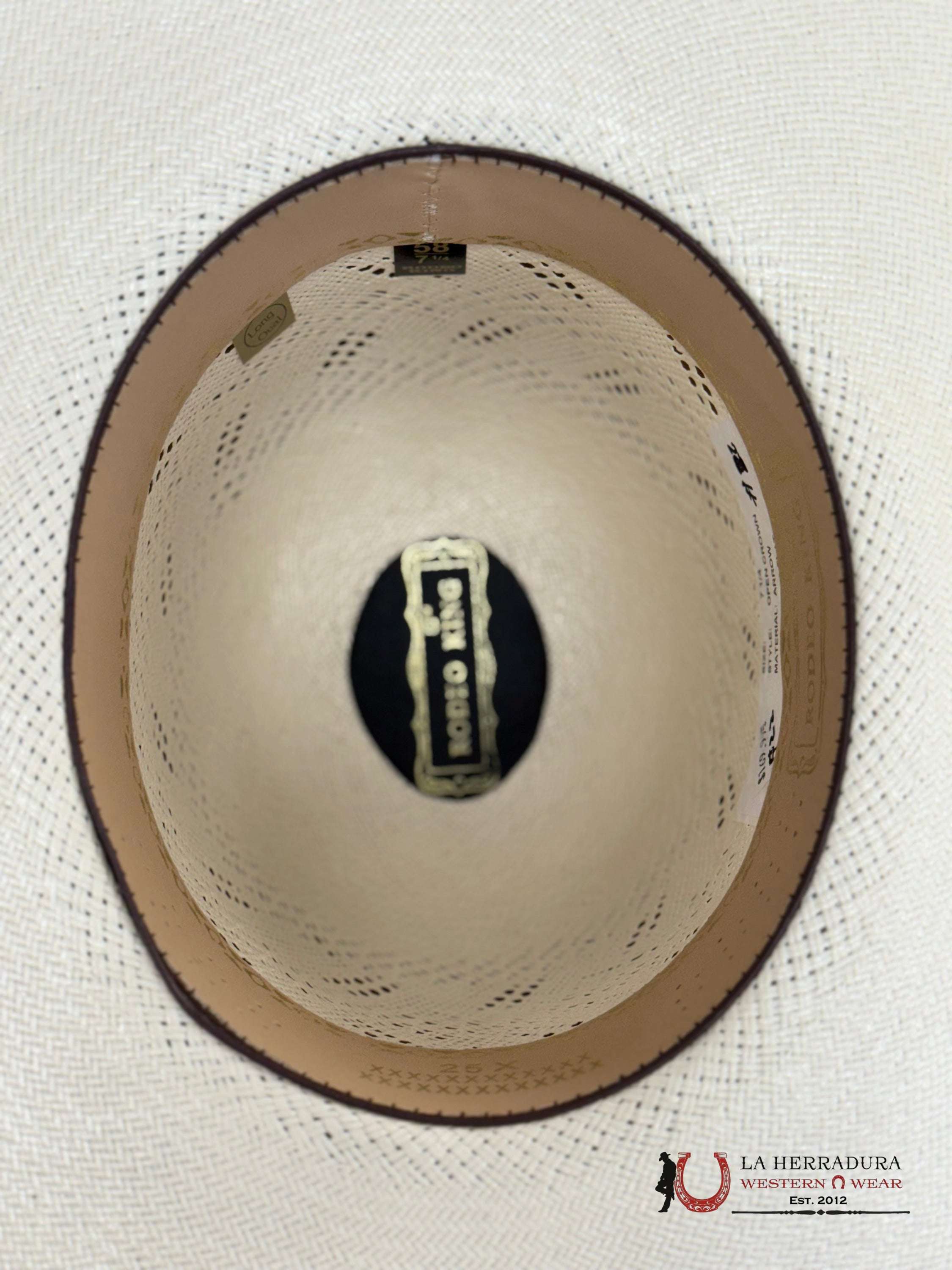 RODEO KING #22 OPEN CROWN STRAW HAT PRIME 25X TEJANA