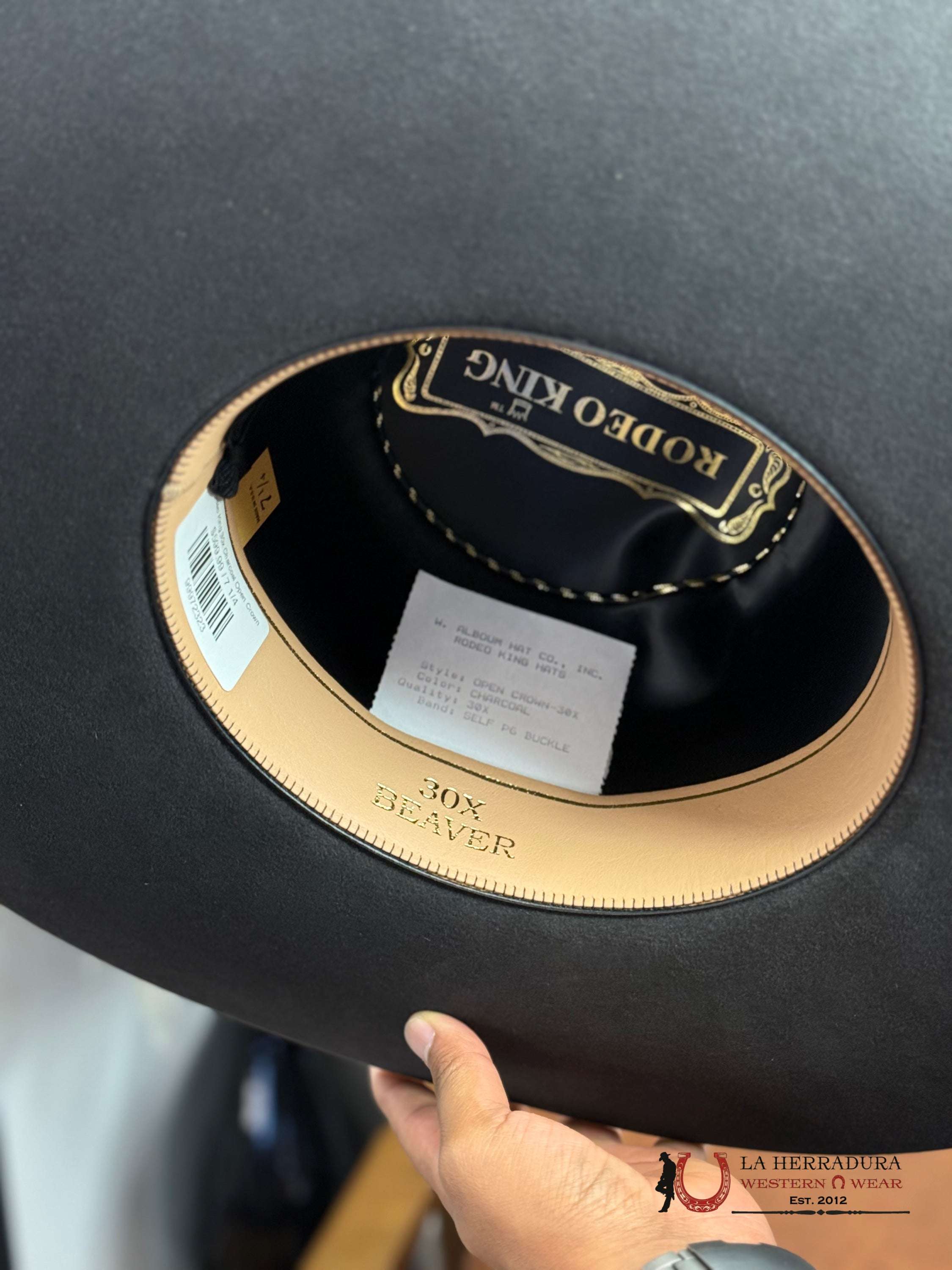 Rodeo King 30x Charcoal Open Crown TEJANA