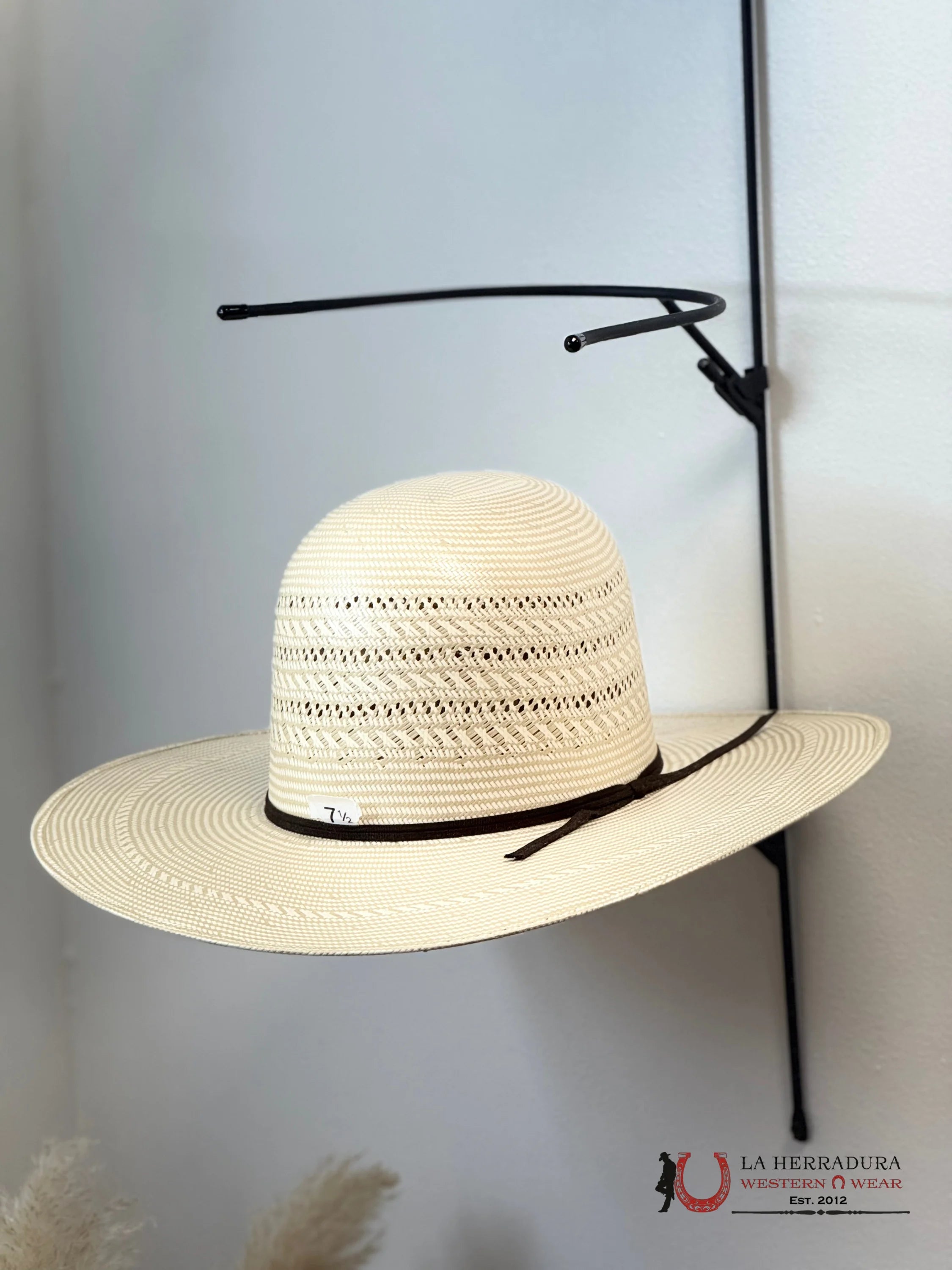 RODEO KING #42 OPEN CROWN STRAW HAT PRIME 25X... TEJANA