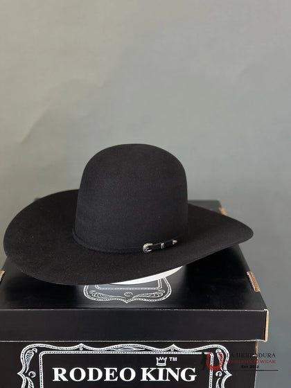 Rodeo King 7X Black Open crown