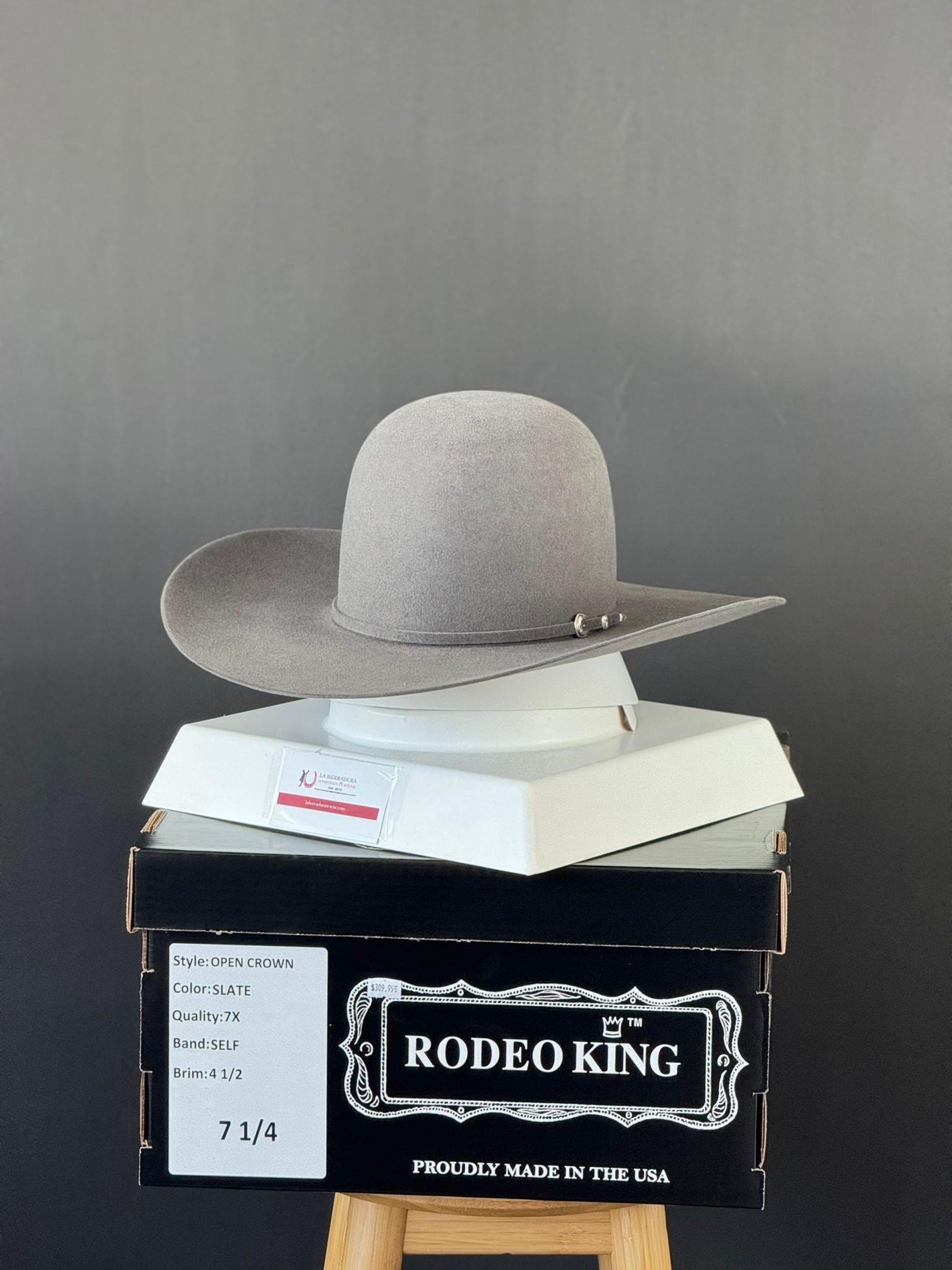 Rodeo King Slate Open Crown 7X Tejana